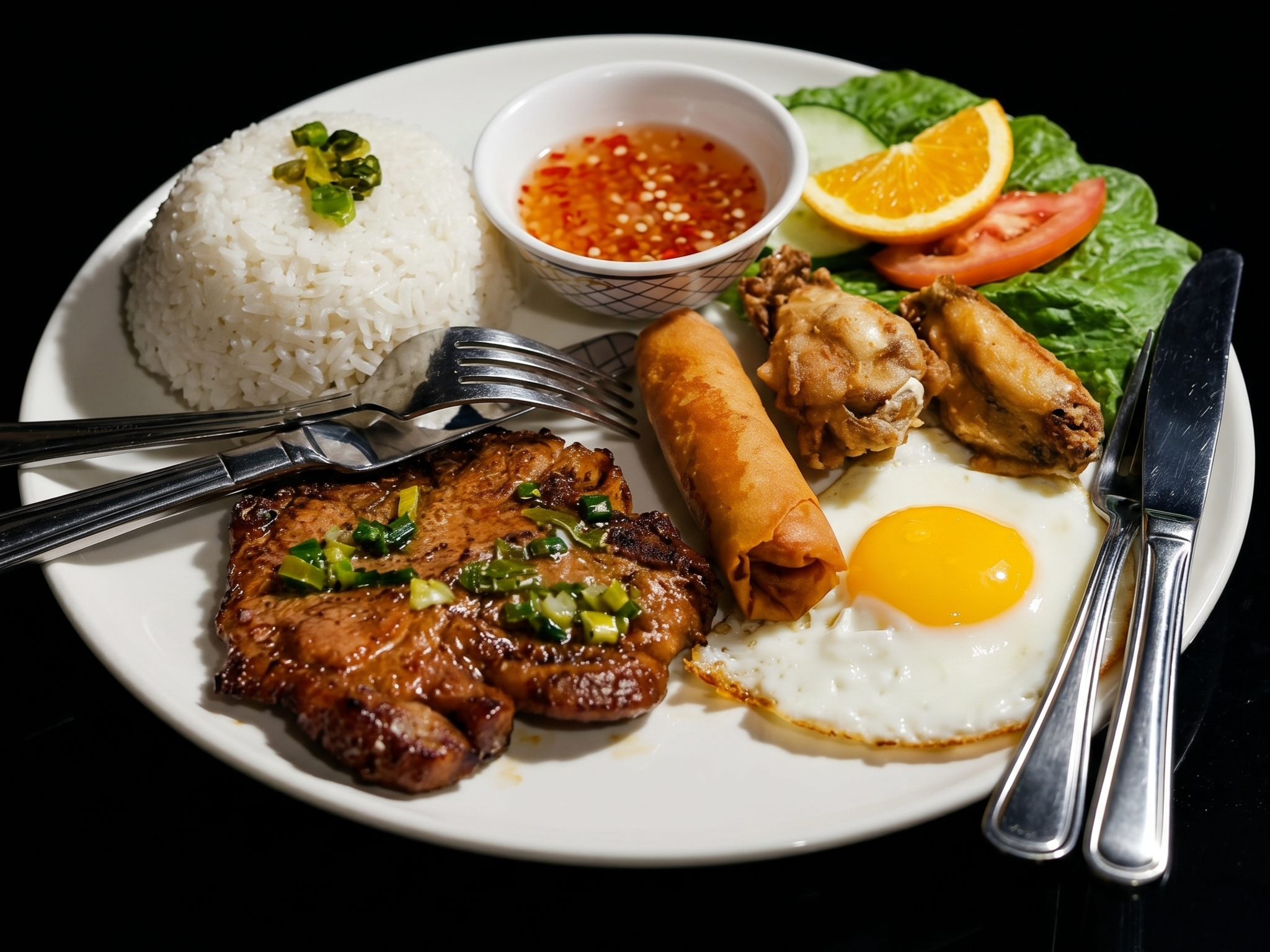 E7.Pork Chop Combo