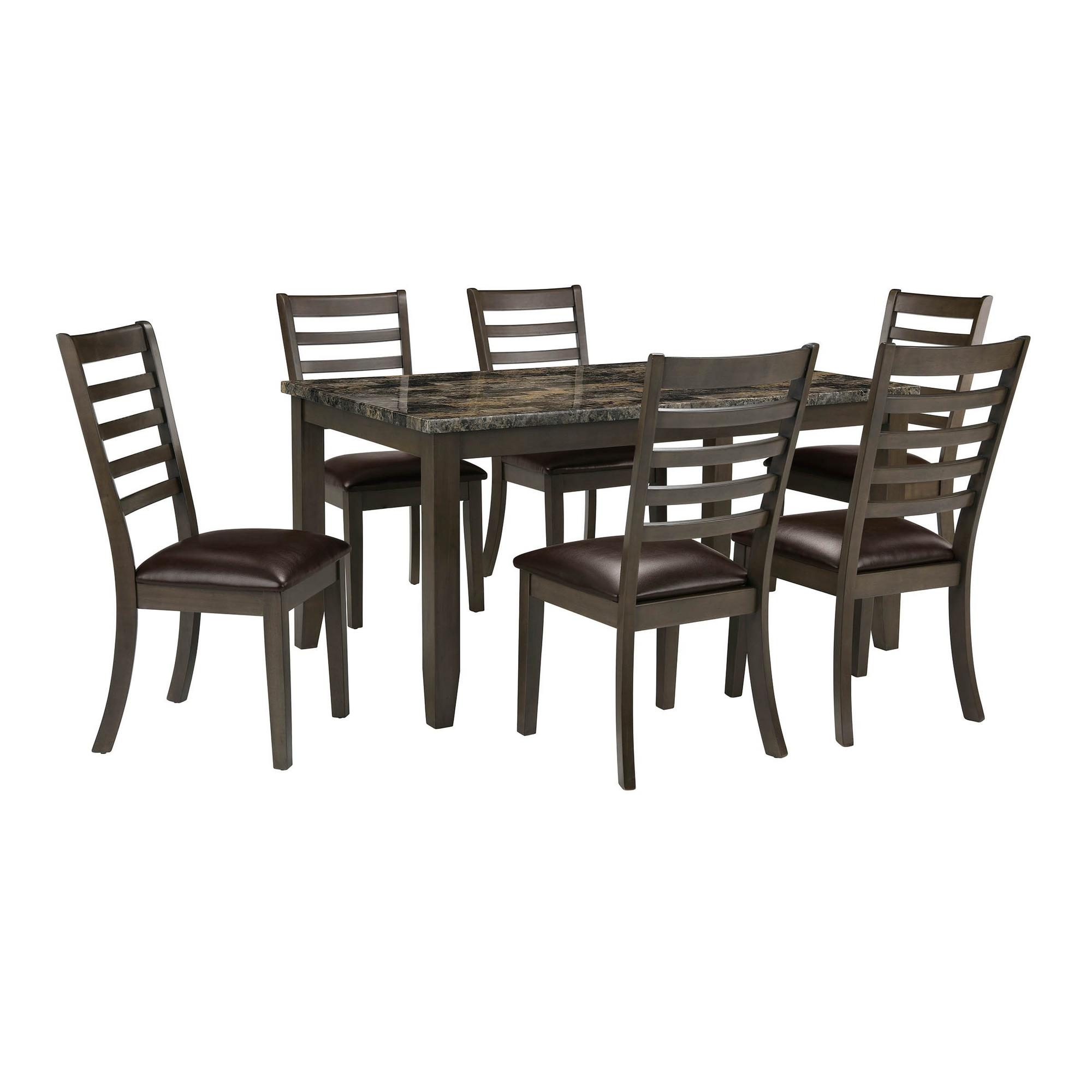 7 - Piece Brandon Dining Set - Brown