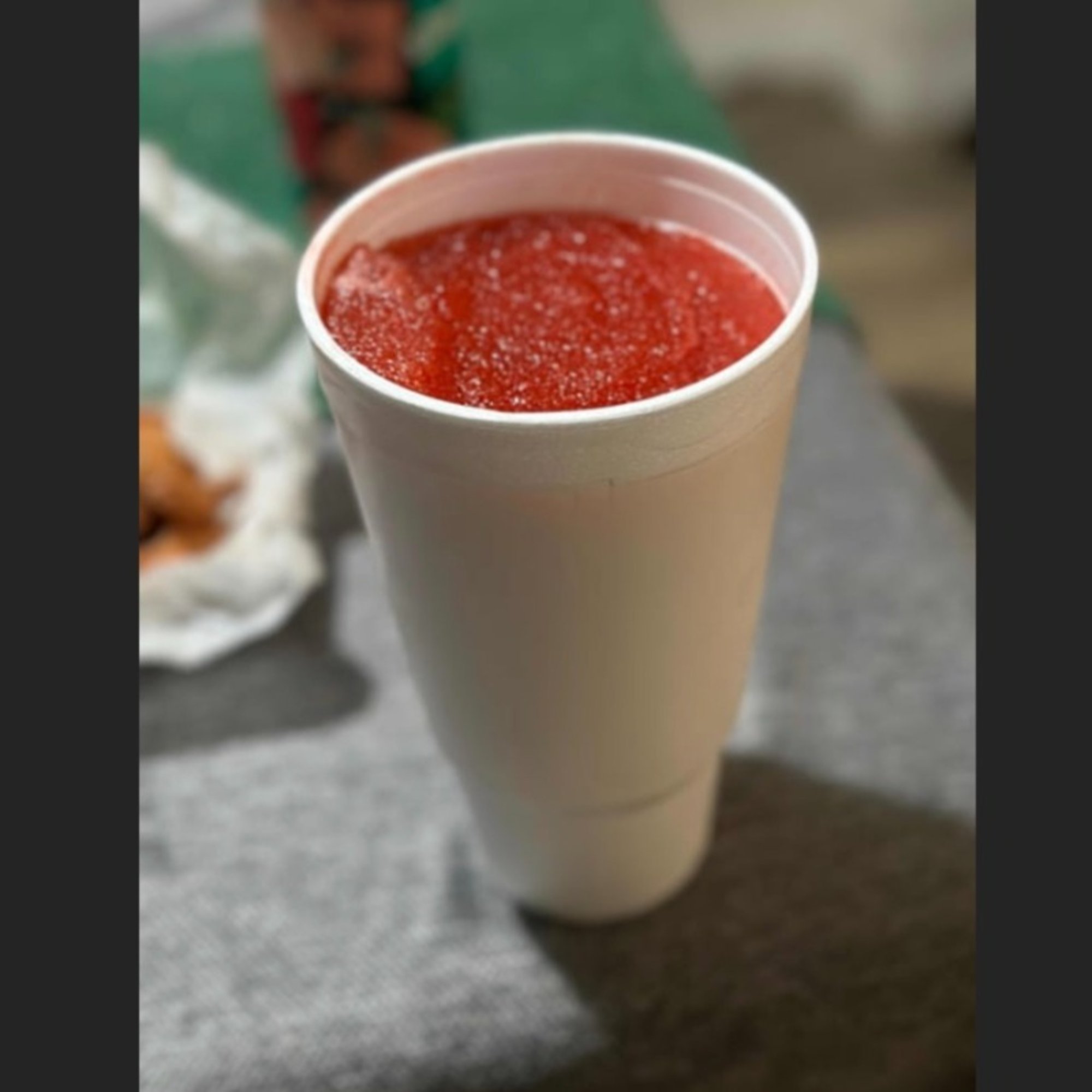 Large frozen slushy