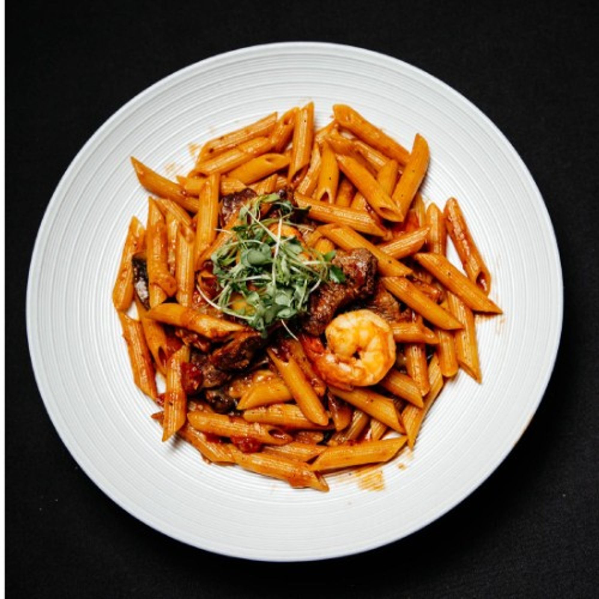 Shrimp and Filet Penne
