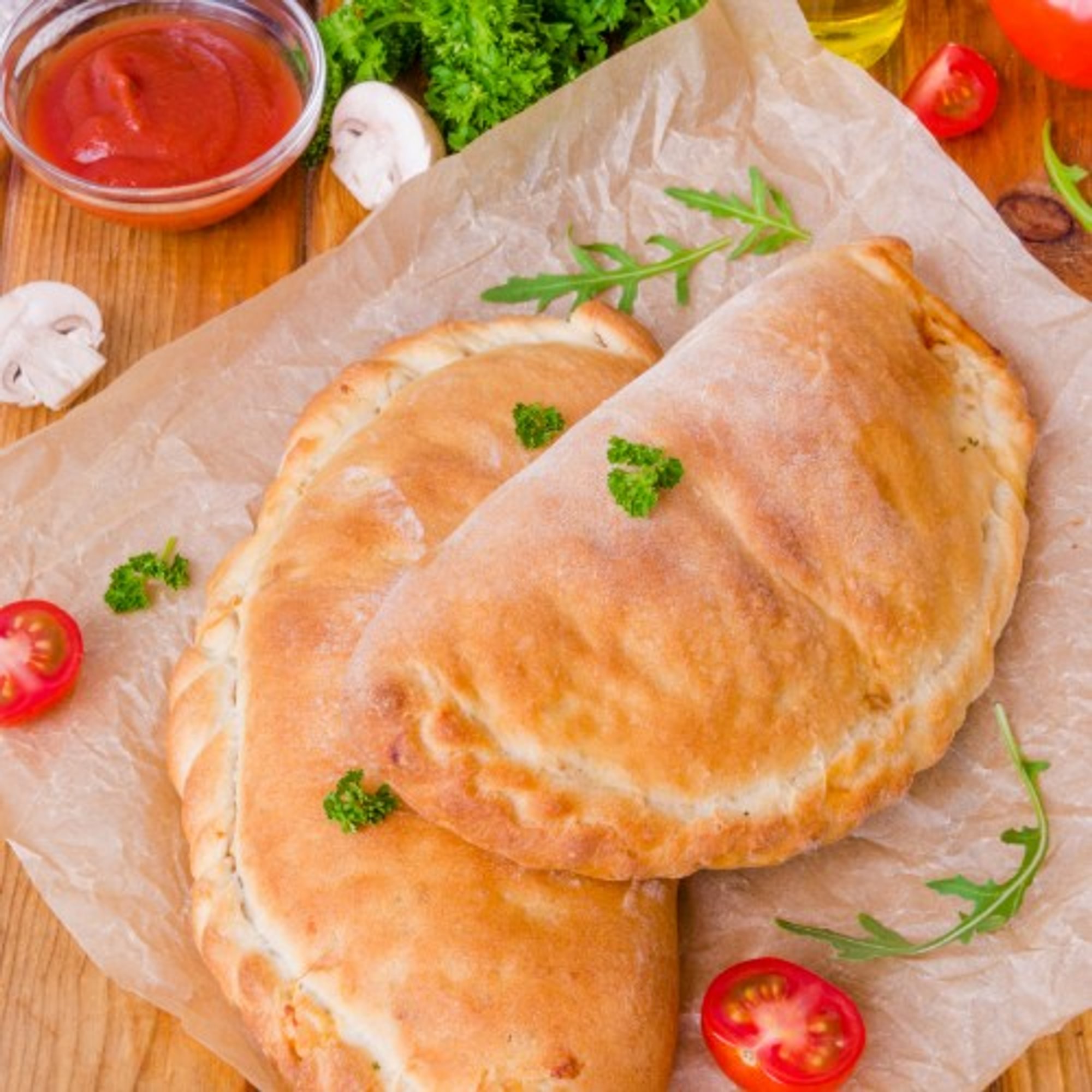 Chicken Cutlet Parmesan Calzone