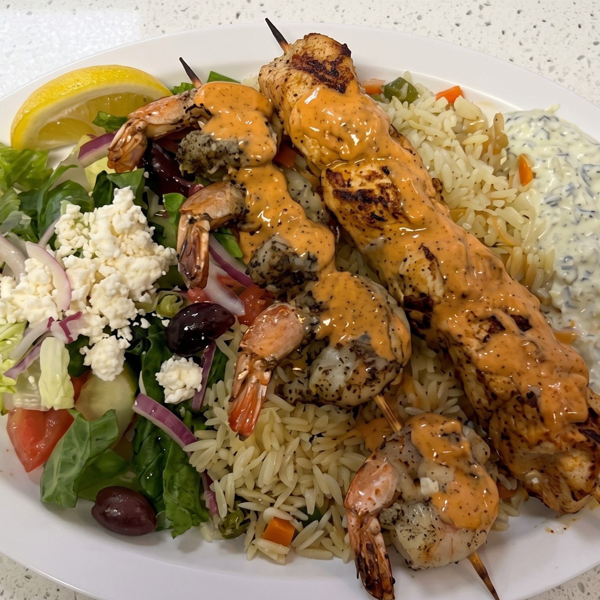 Chicken & Shrimp Combo Plate