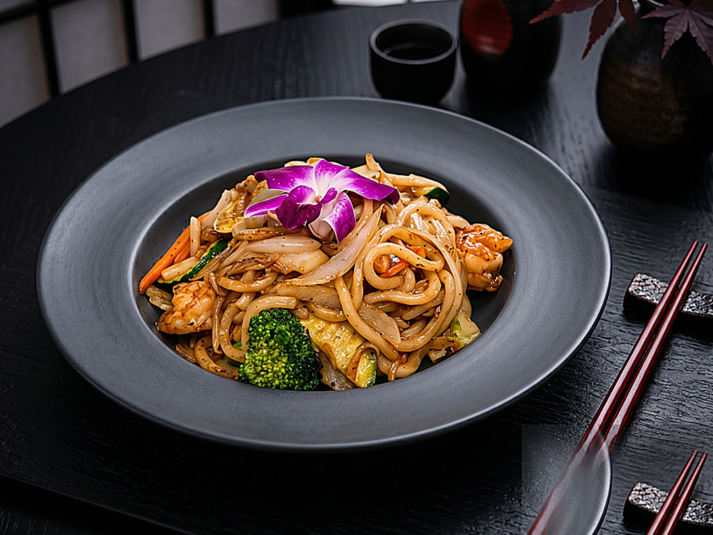 Seafood Udon (Stir-Fried)