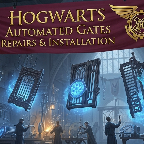 Hogwarts Automated Gates Repairs &amp; Installation Logo