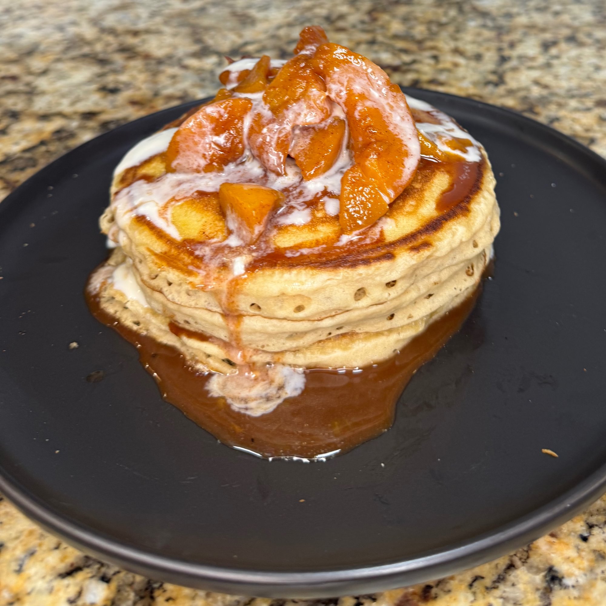 PEACHES & CREAM PANCAKES