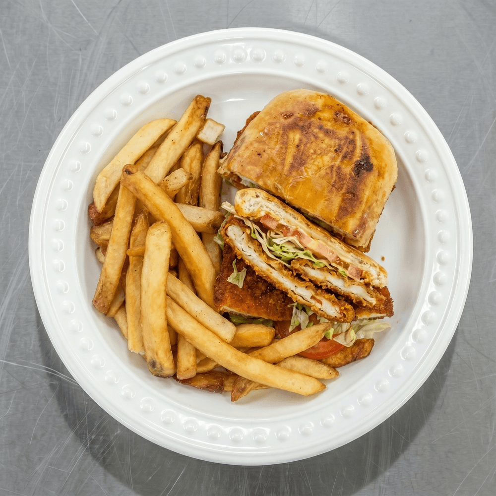 Tortas Milanesa with Fries