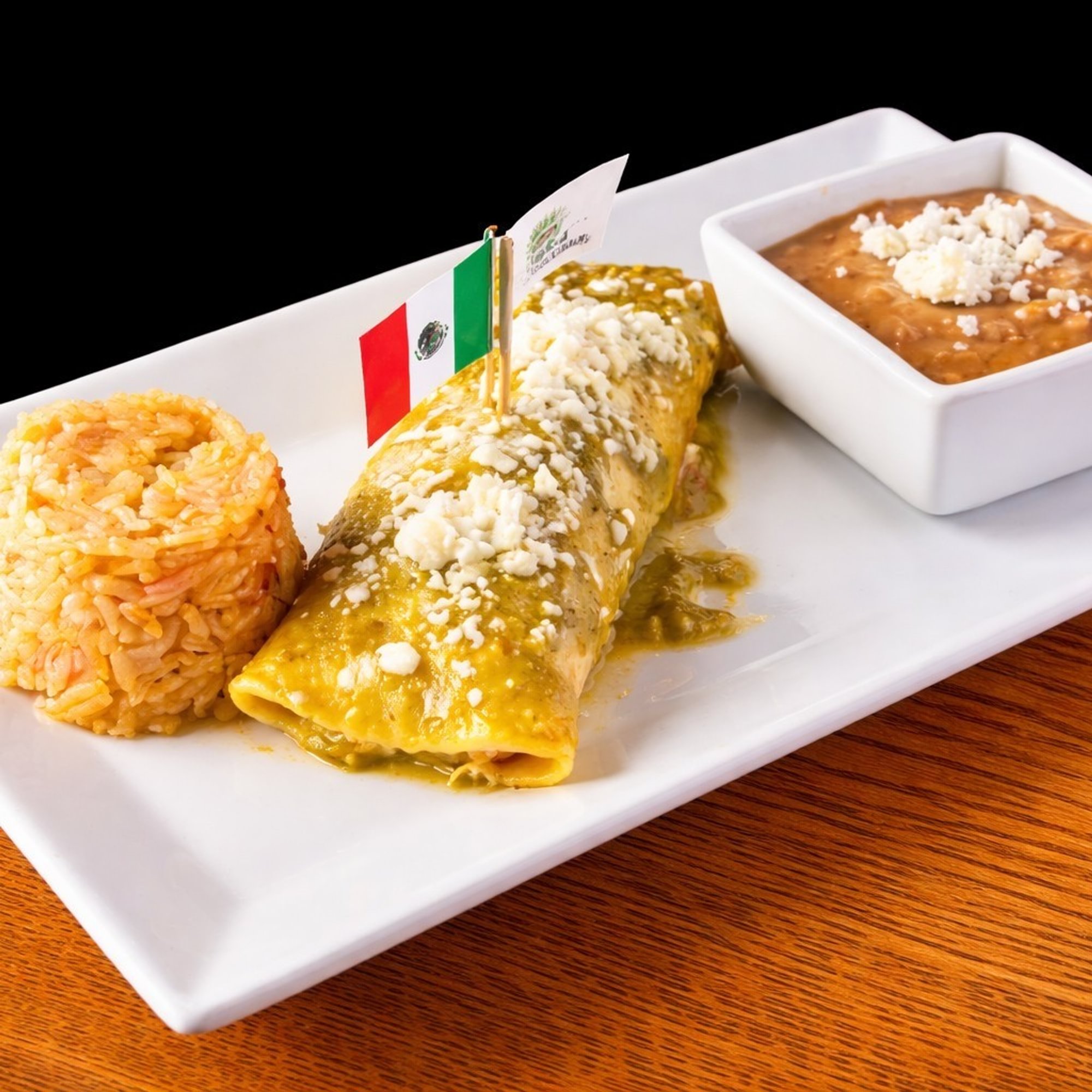 Kids Mini Shredded Chicken Enchilada Verdes