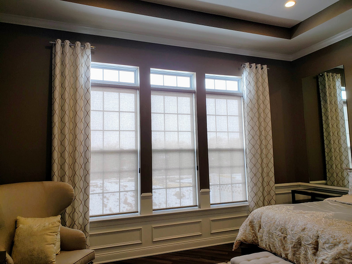 Pair together gorgeous designed Drapes and classic Roller Shades by Budget Blinds of Phillipsburg for the perfect window treatment solution. Filter out harsh UV rays and elevate your room's deÌcor in an affordable way!  WindowWednesday  BudgetBlindsPhillipsburg  ShadesofBeauty  FreeConsultation  Long