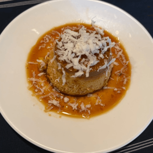 Flan Con Coco Rallado