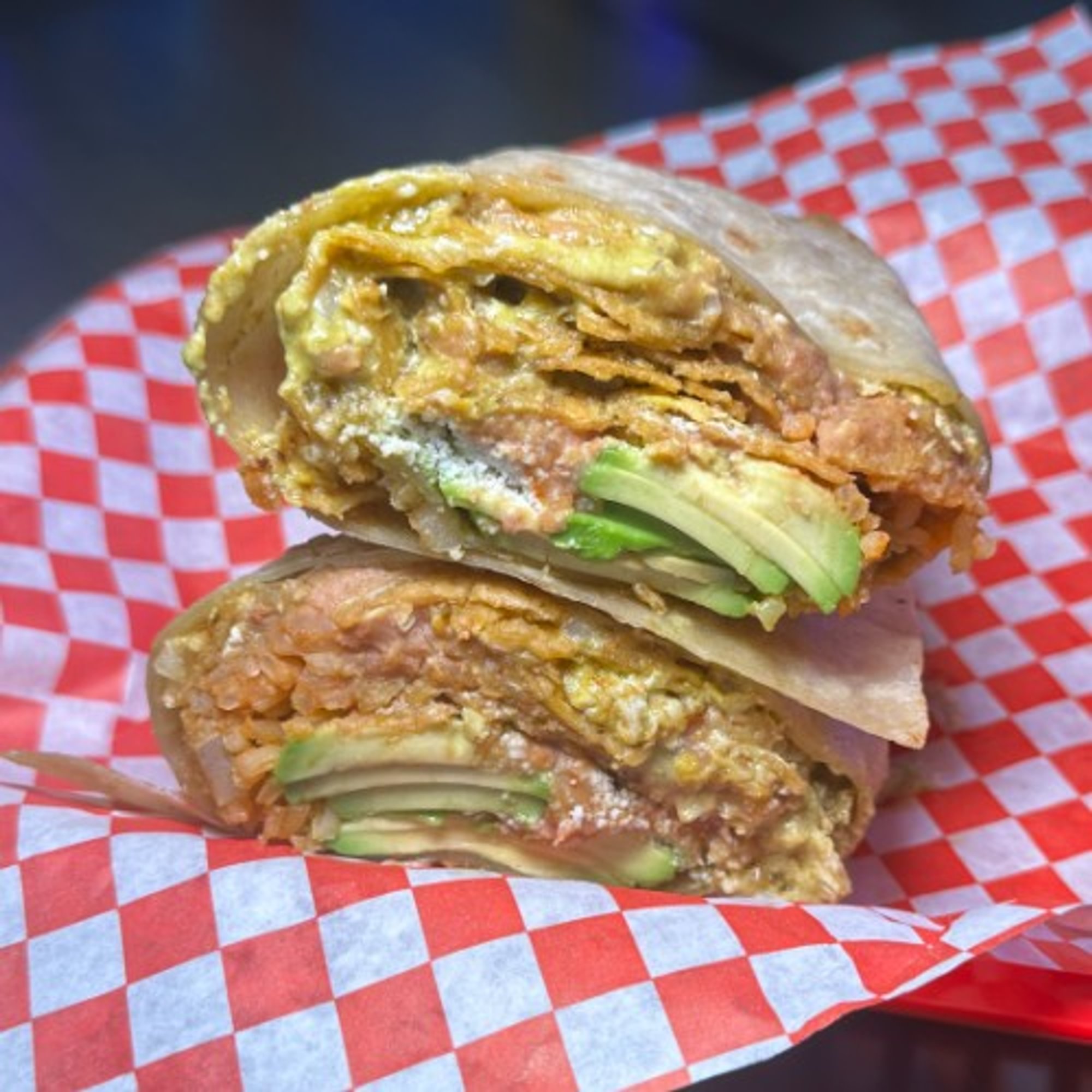 Mexipino Chilaquile Burrito