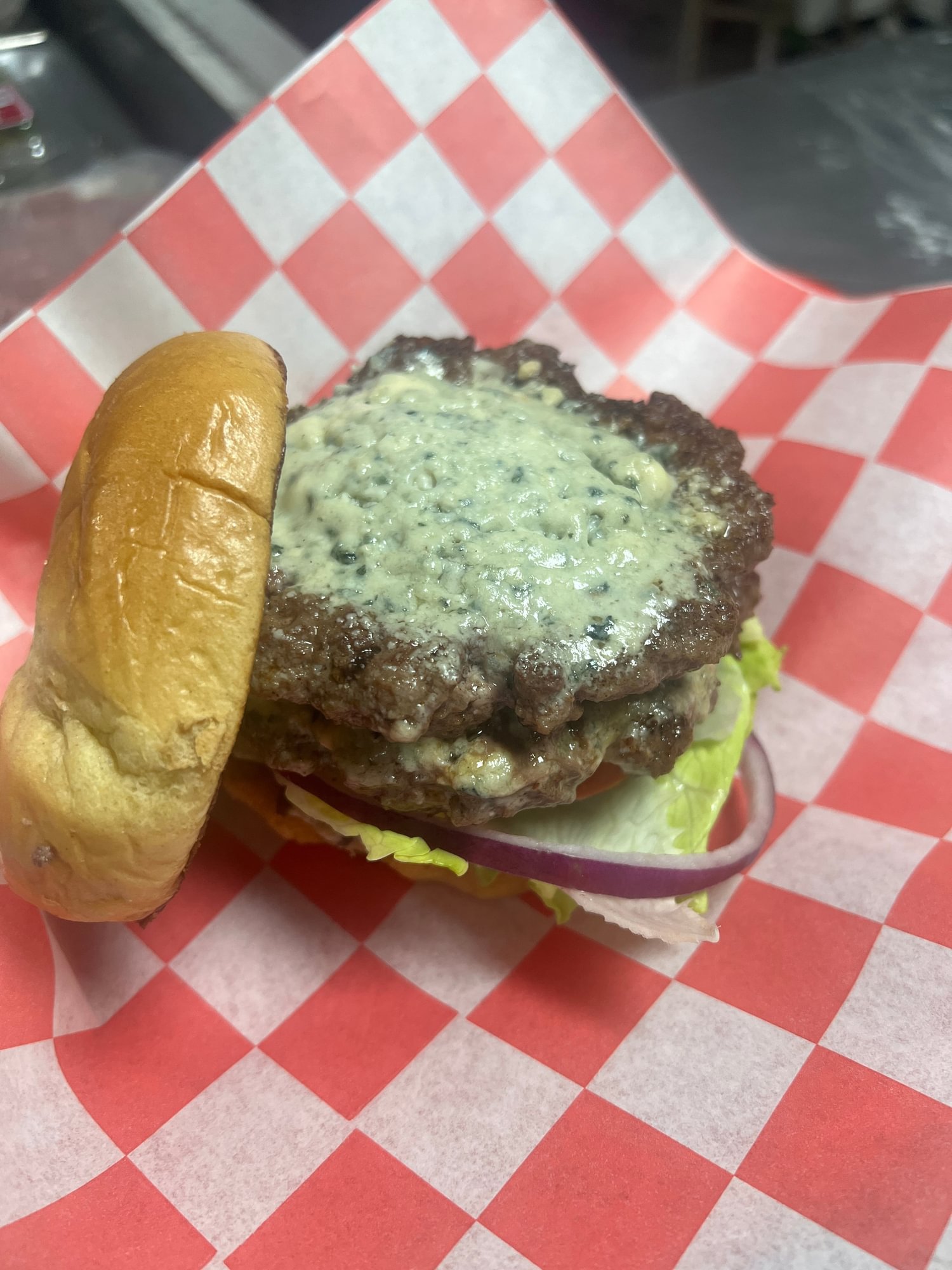 Blue Cheeseburger