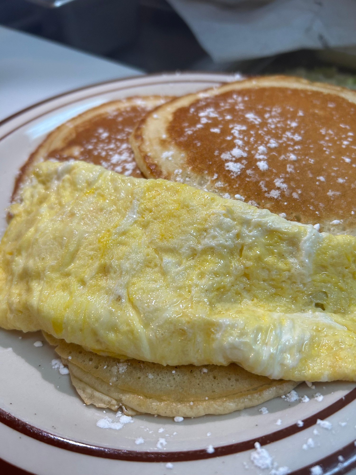 3 Pancakes with Eggs