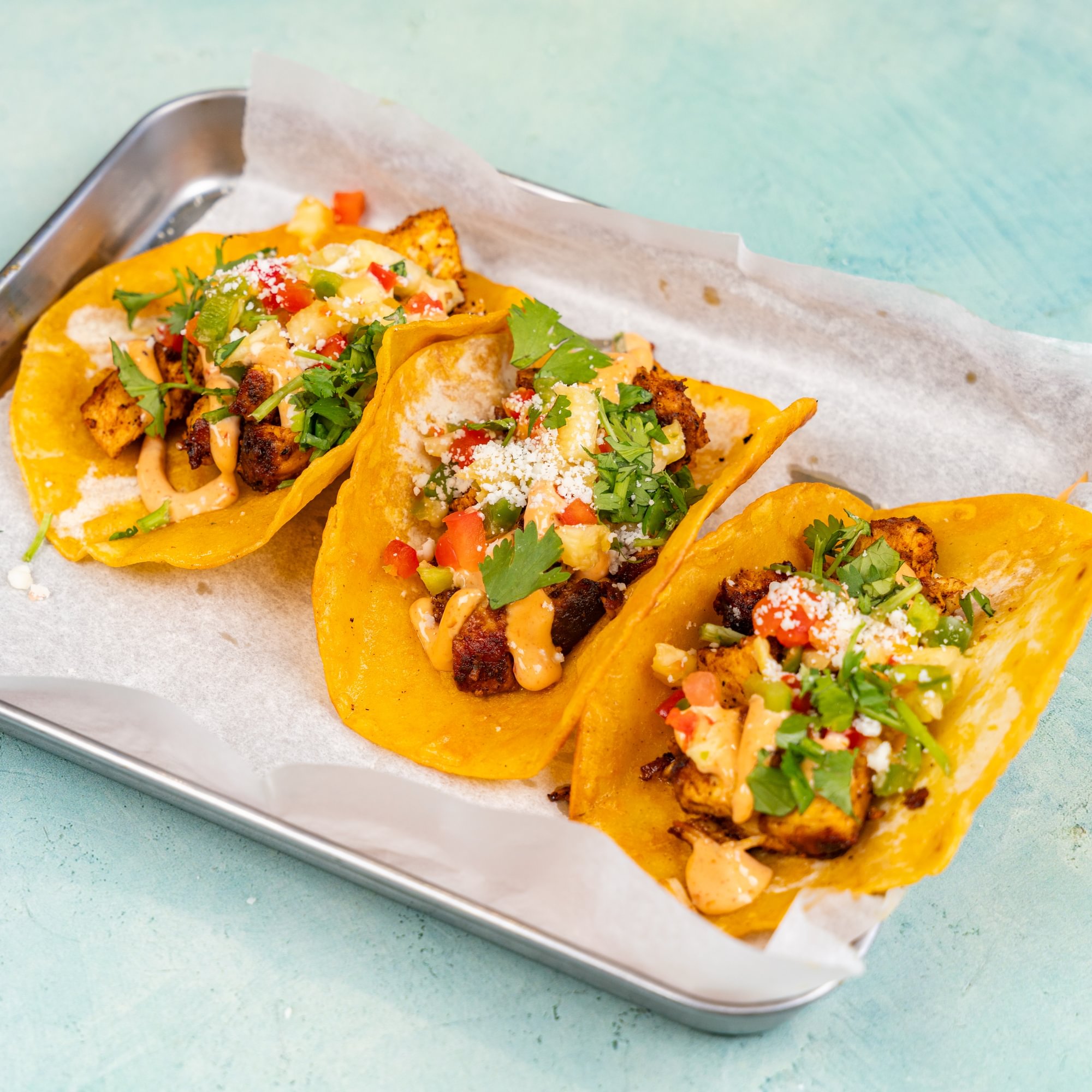 Caribbean Chicken Tacos