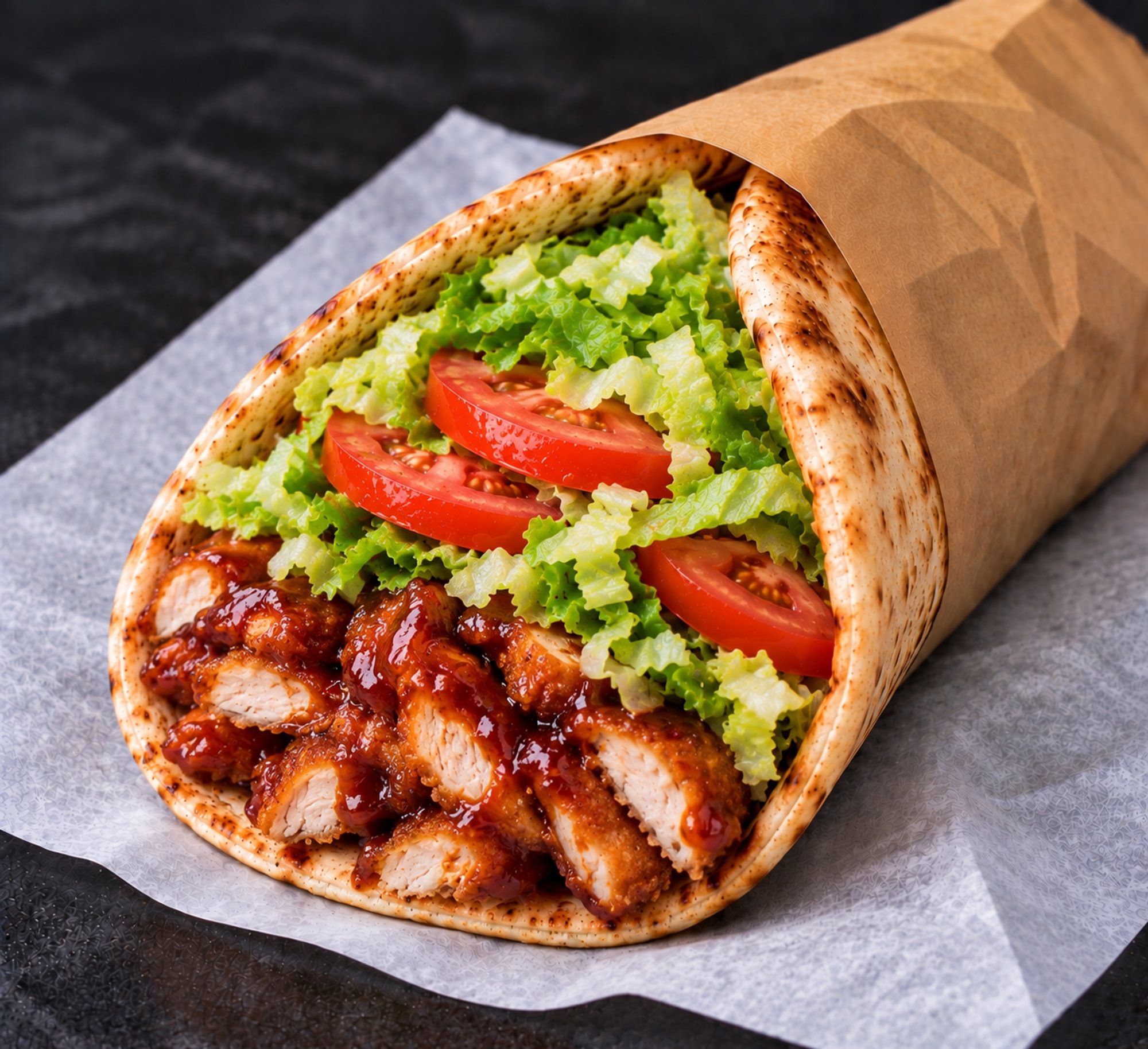 BBQ Chicken Pita