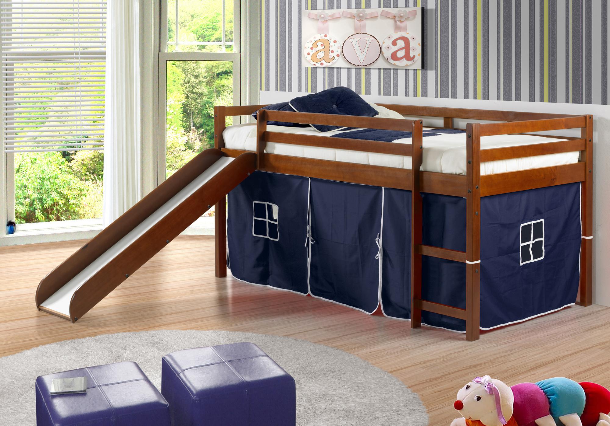 Manhattan Tent Play Loft Espresso w/Blue Tent 