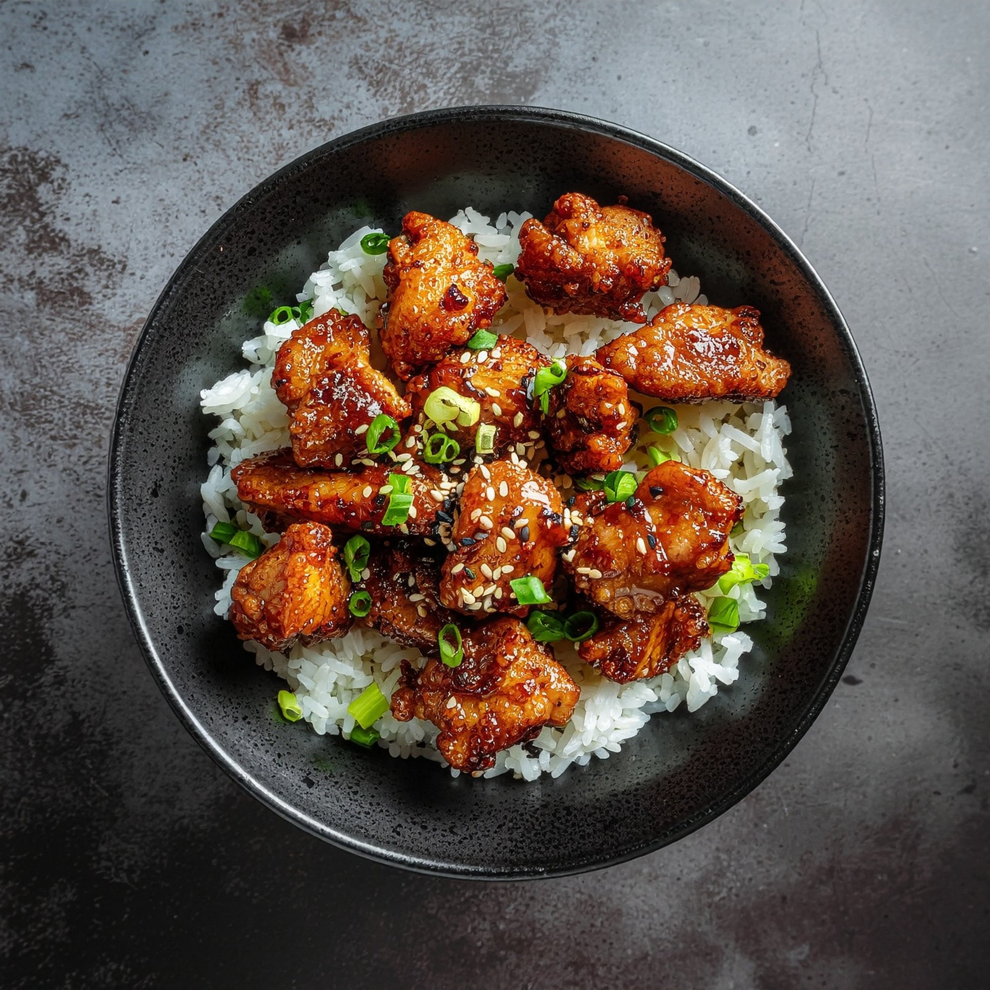 Orange Chicken Rice Bowl