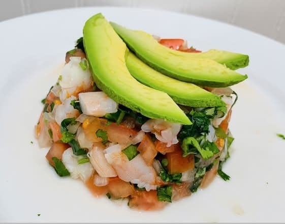 Shrimp Ceviche Tostada