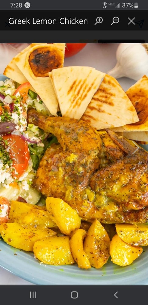 Greek Lemon Chicken Plate