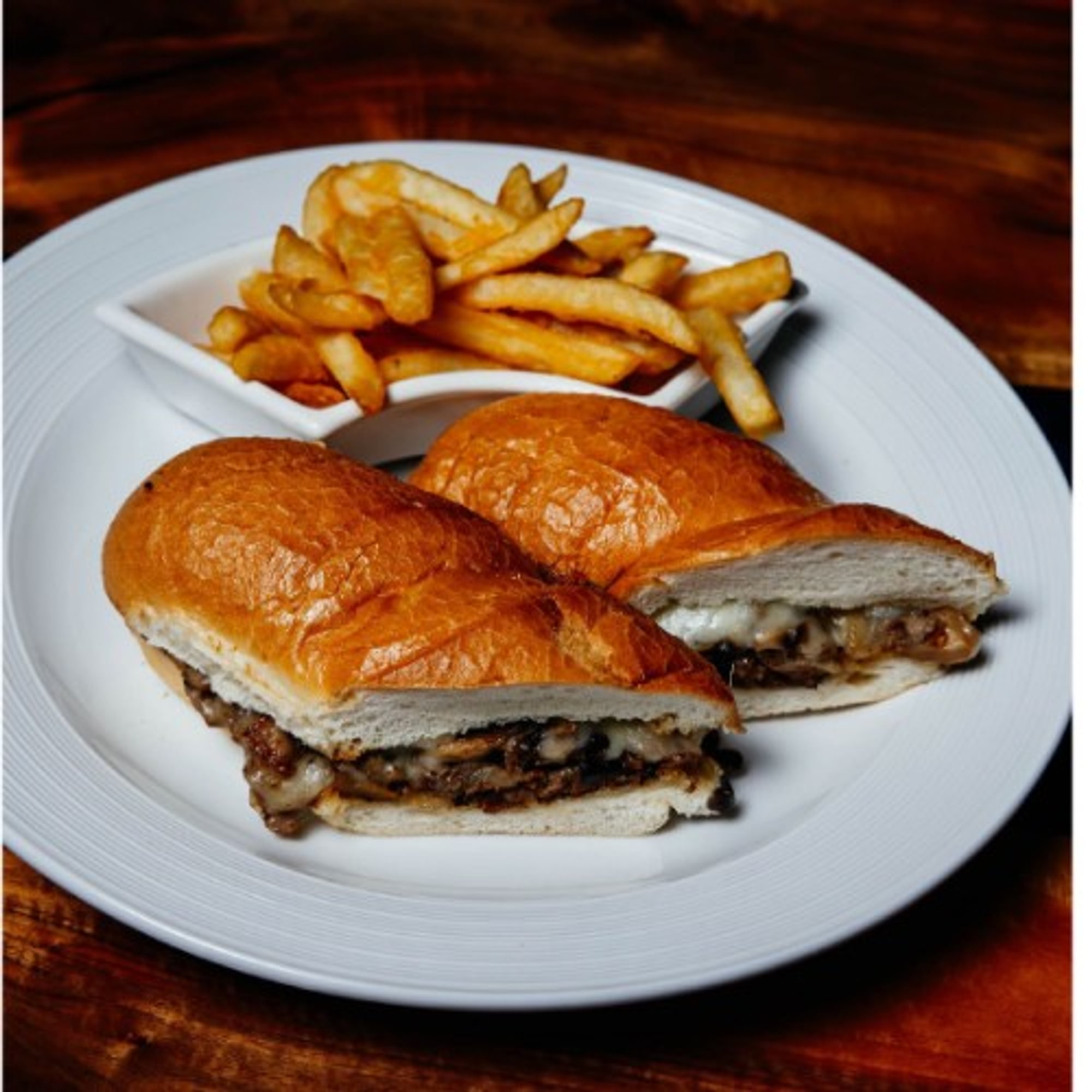 Philly Cheese Steak Hoagie Sandwich
