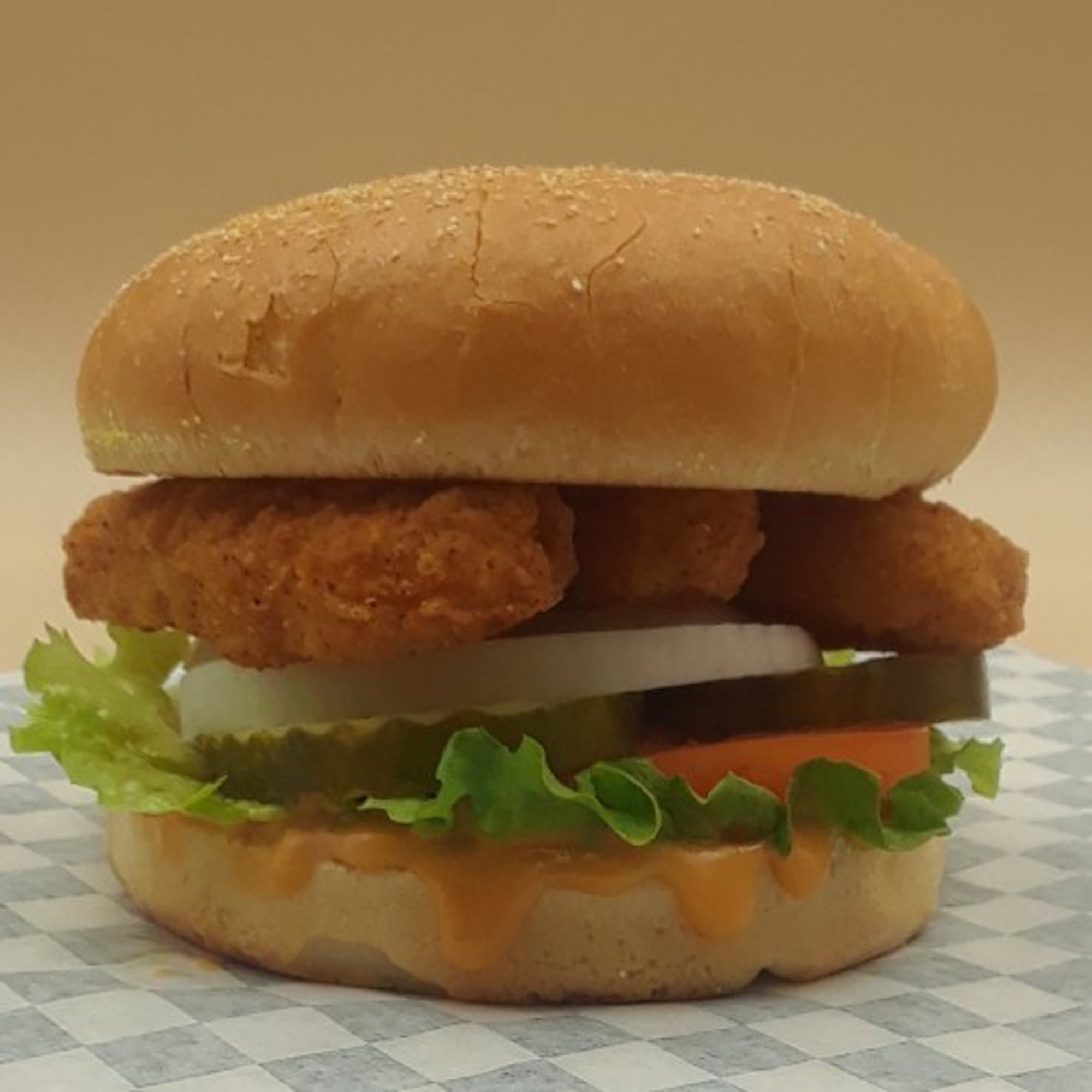 Vegan Crispy Chicken (3pcs) Burger: