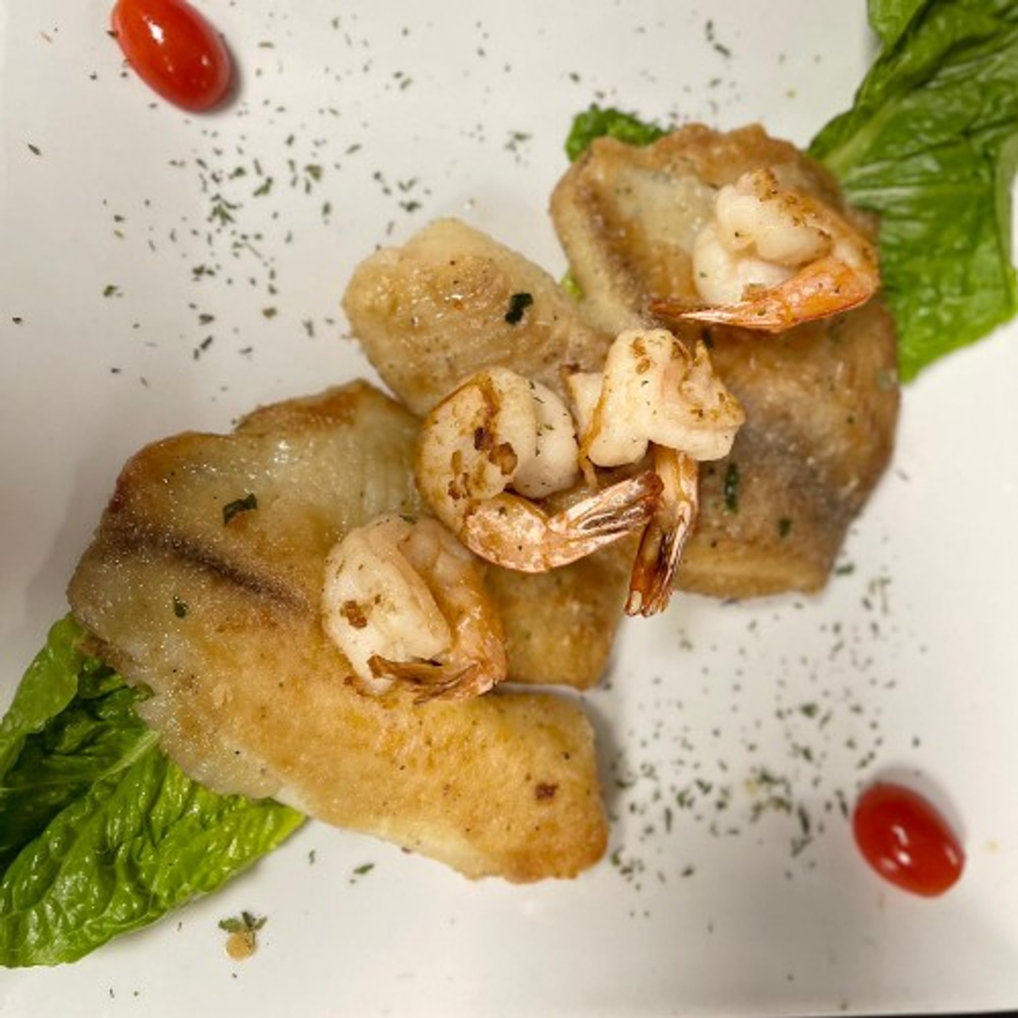 Tilapia Con Camarones Al Grilled