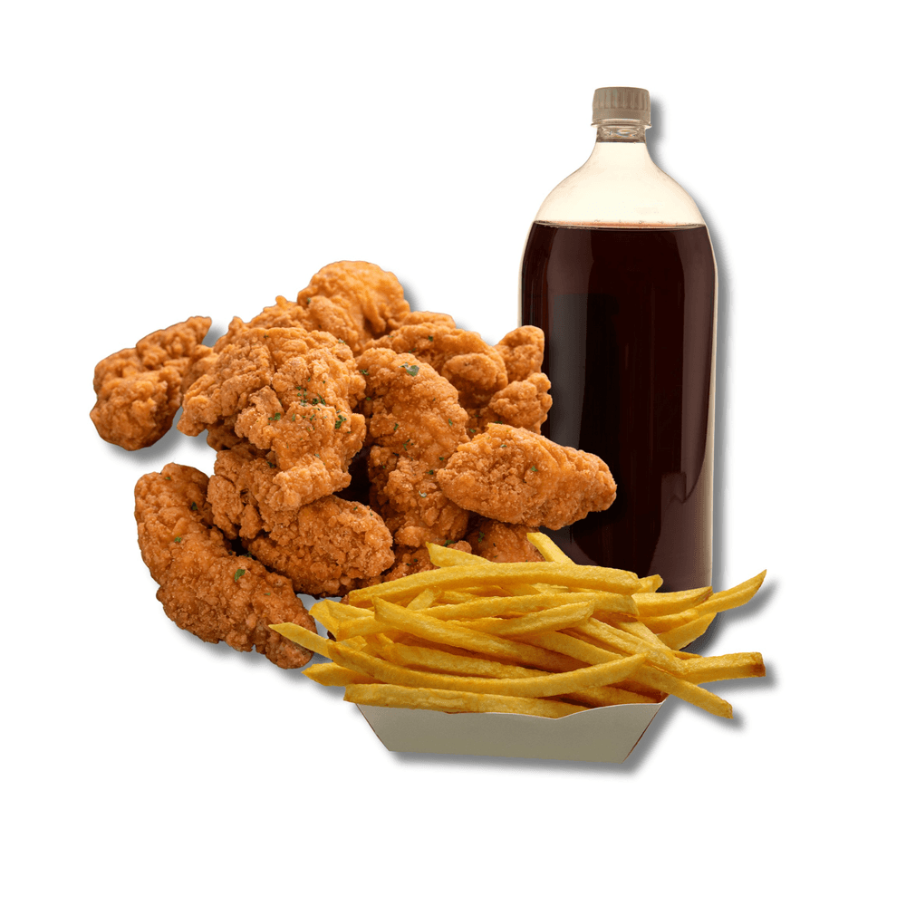 Fried Chicken with Fries or Rice & 2L Soda