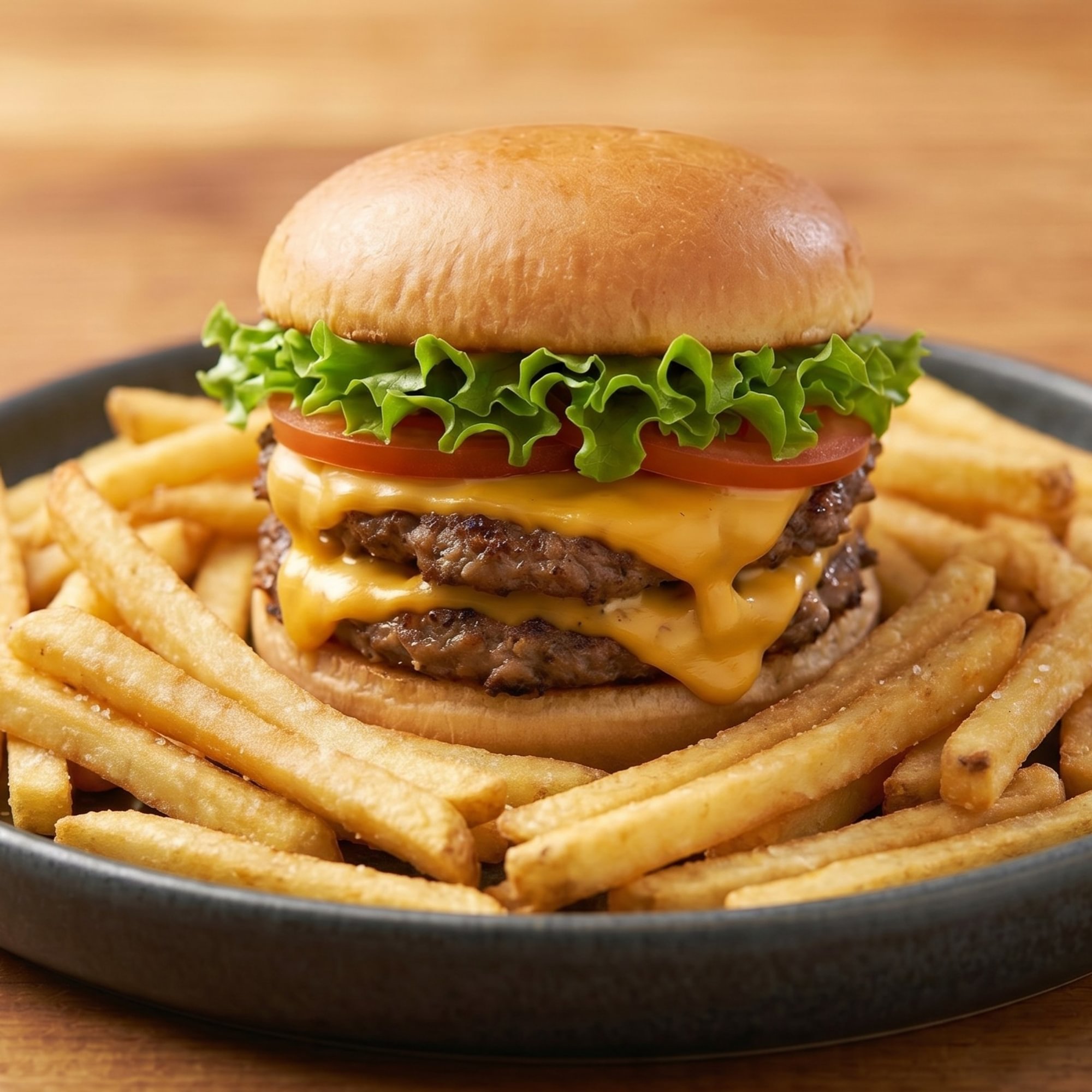 Kid's Cheeseburger, Fries & Soft Drink