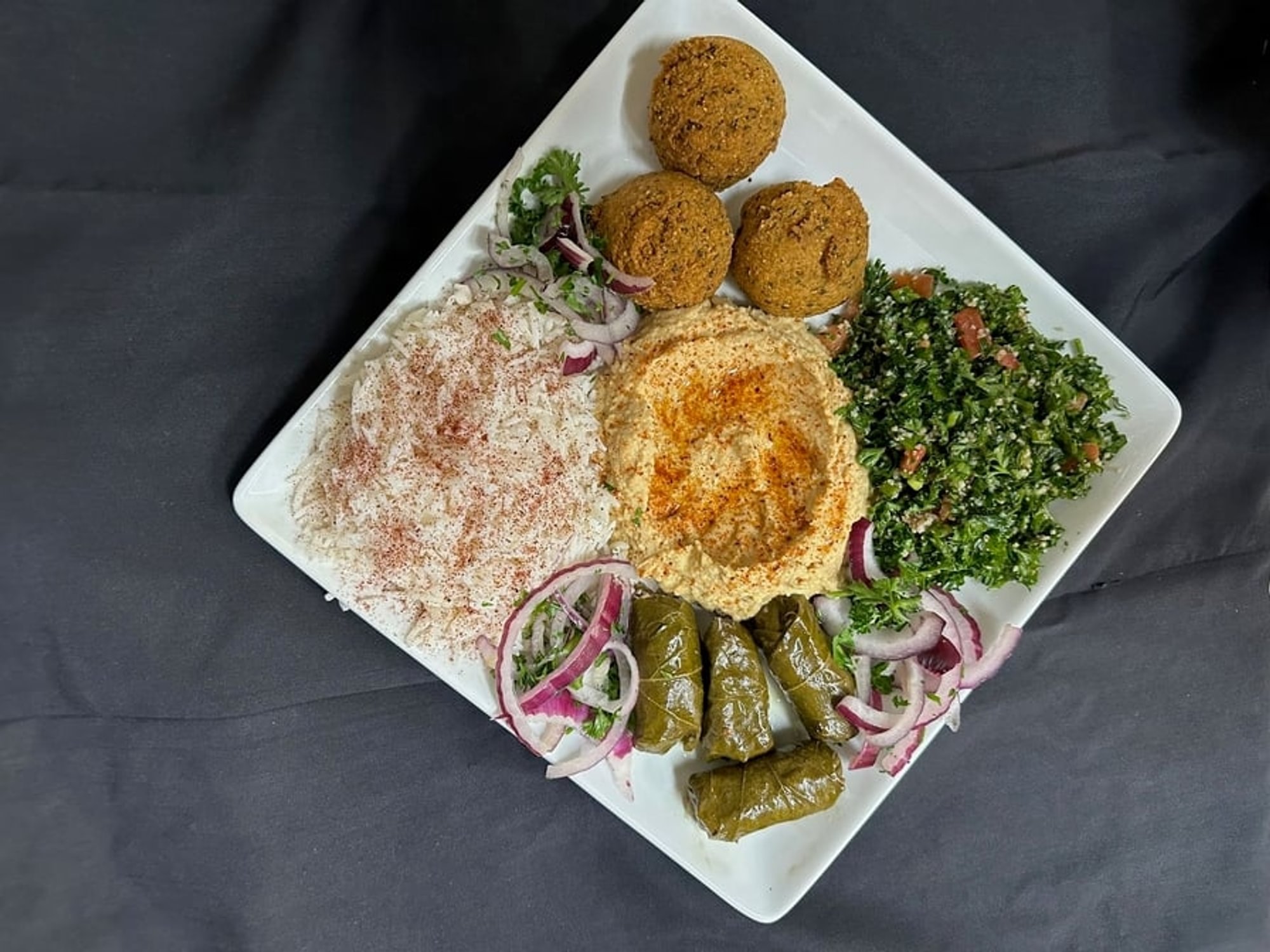 3. Hummus Mezze Plate