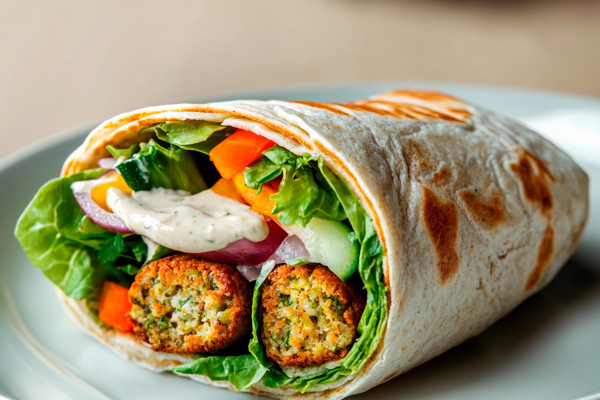 Falafel Tabouli Wrap