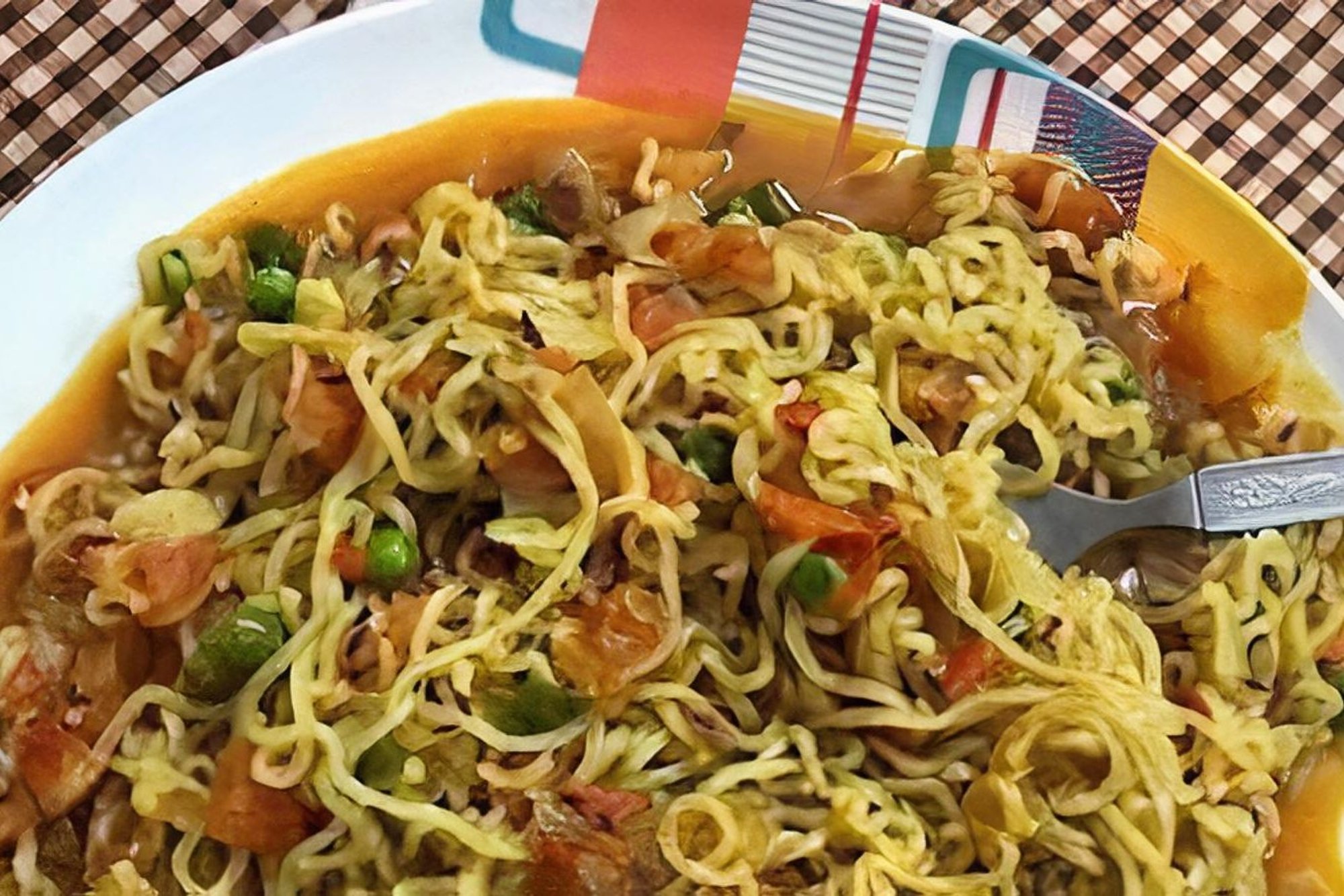 Maggi Masala Noodles with Paneer