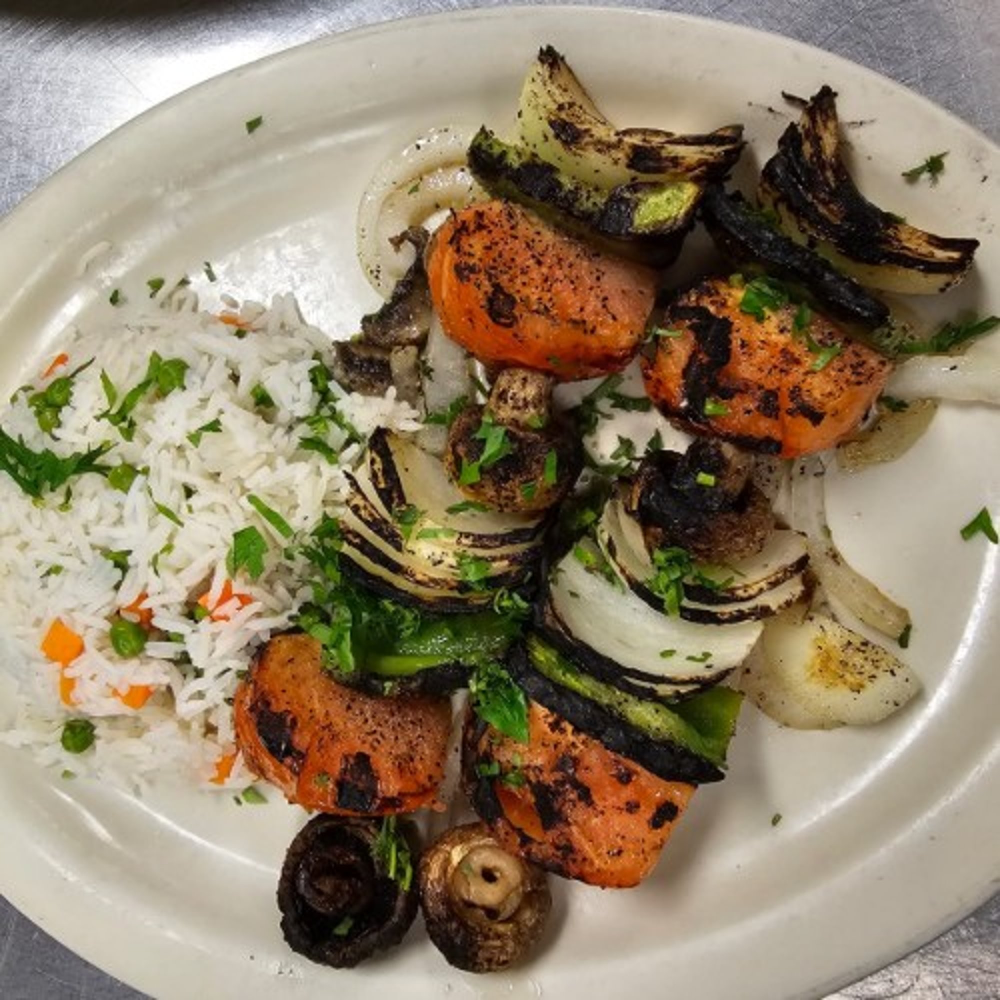 Vegetable Kabob Plate