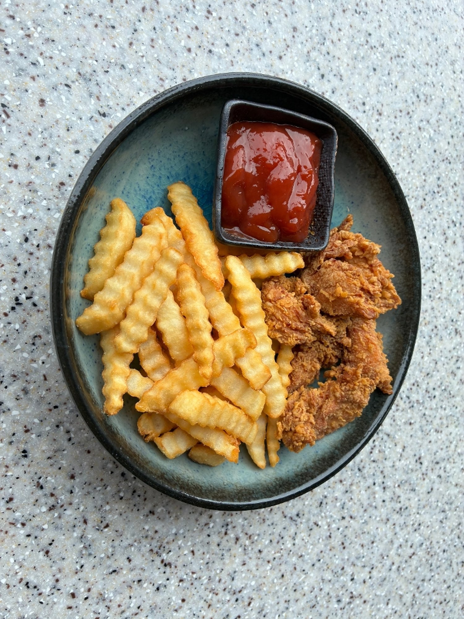 Chicken karage fries kids