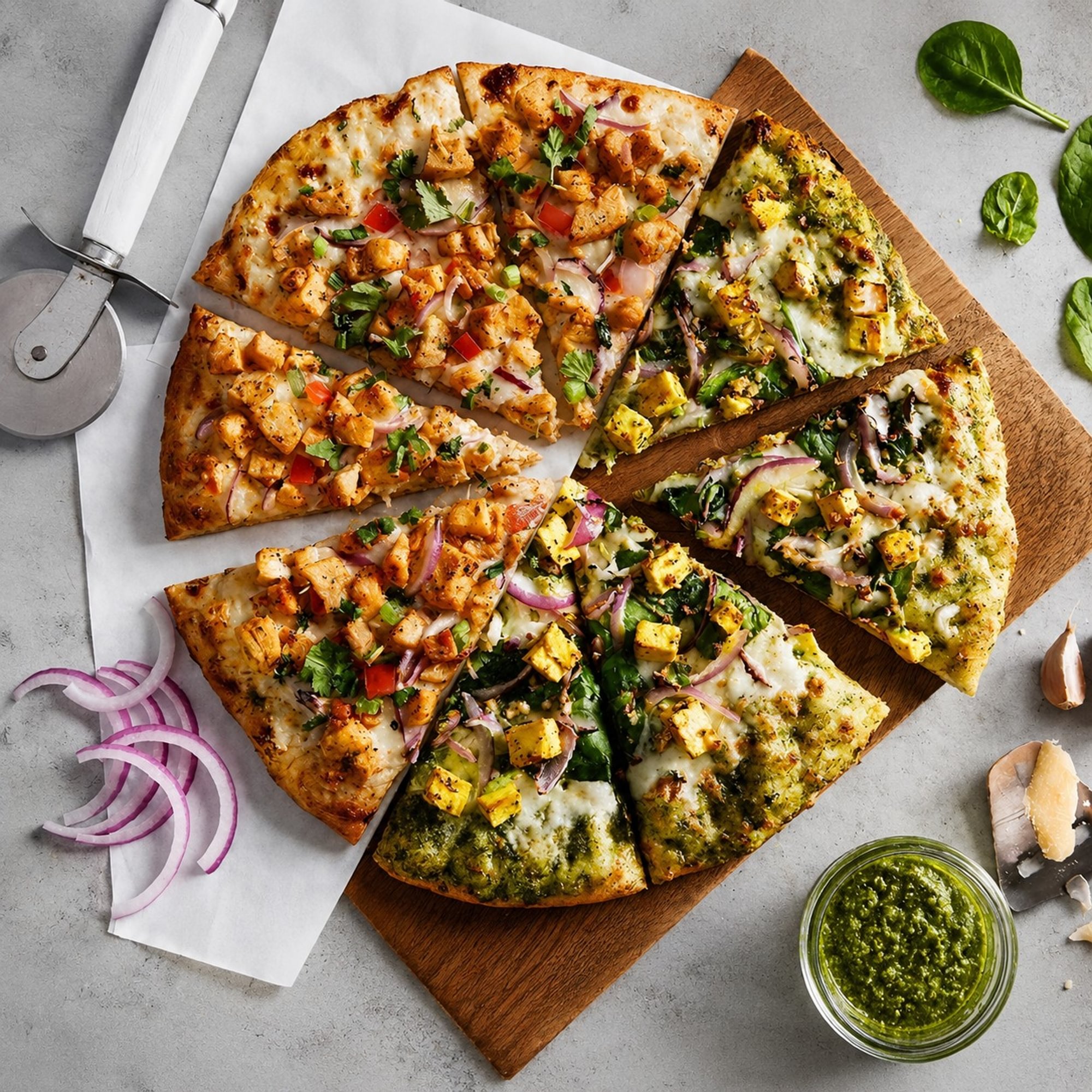 Half and Half Flatbread
