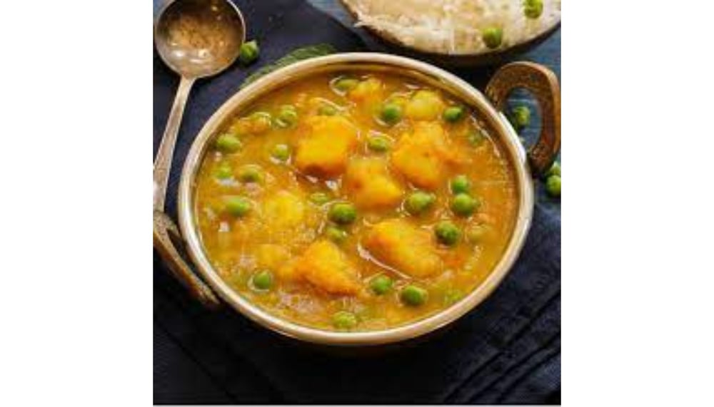 Aloo Mutter - Spiced Potato & Peas Curry Bowl Vegan, Gluten free