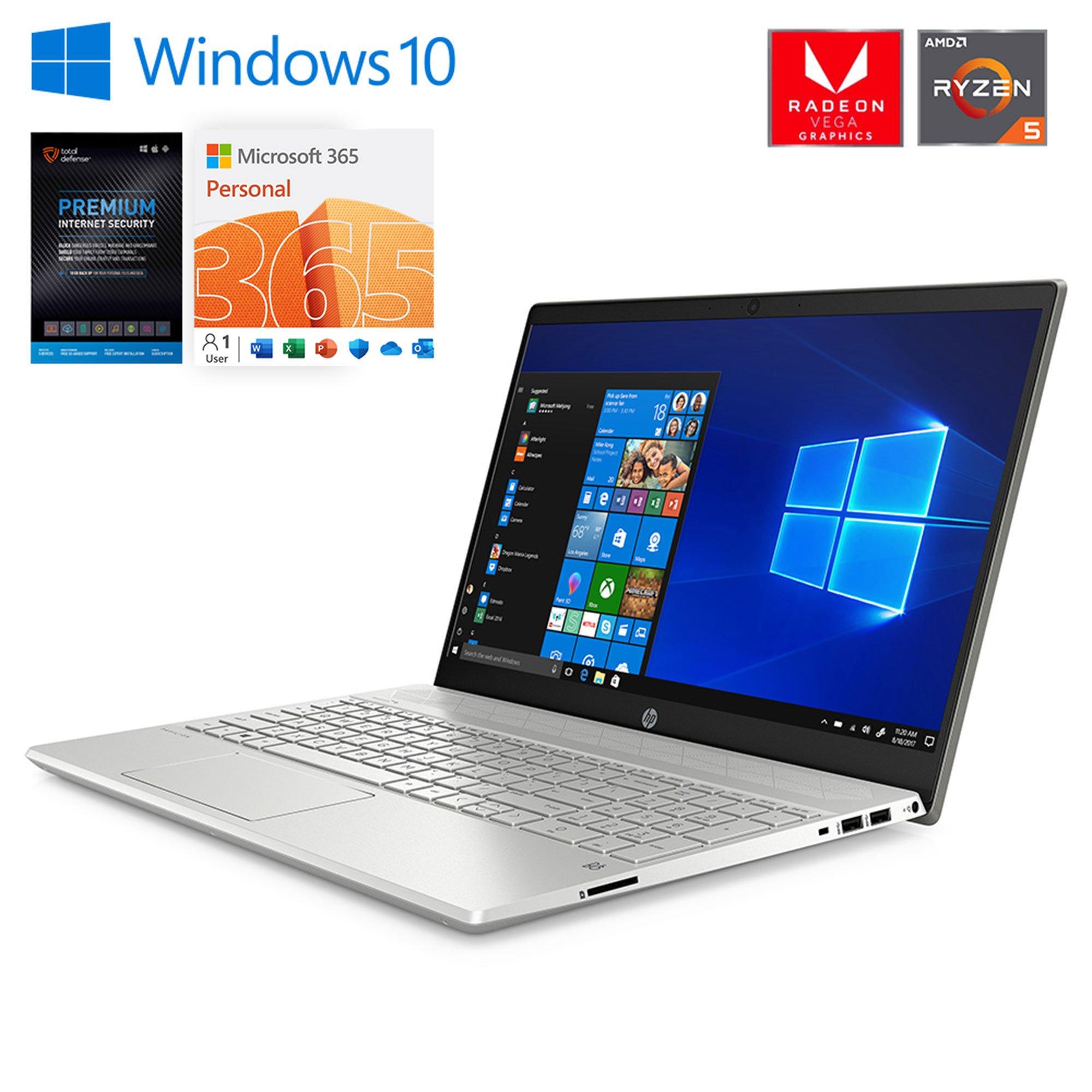 15" Pavilion Laptop w/ AMD Ryzen™ 5 CPU Plus Microsoft Office 365 Personal & Total Defense Internet 