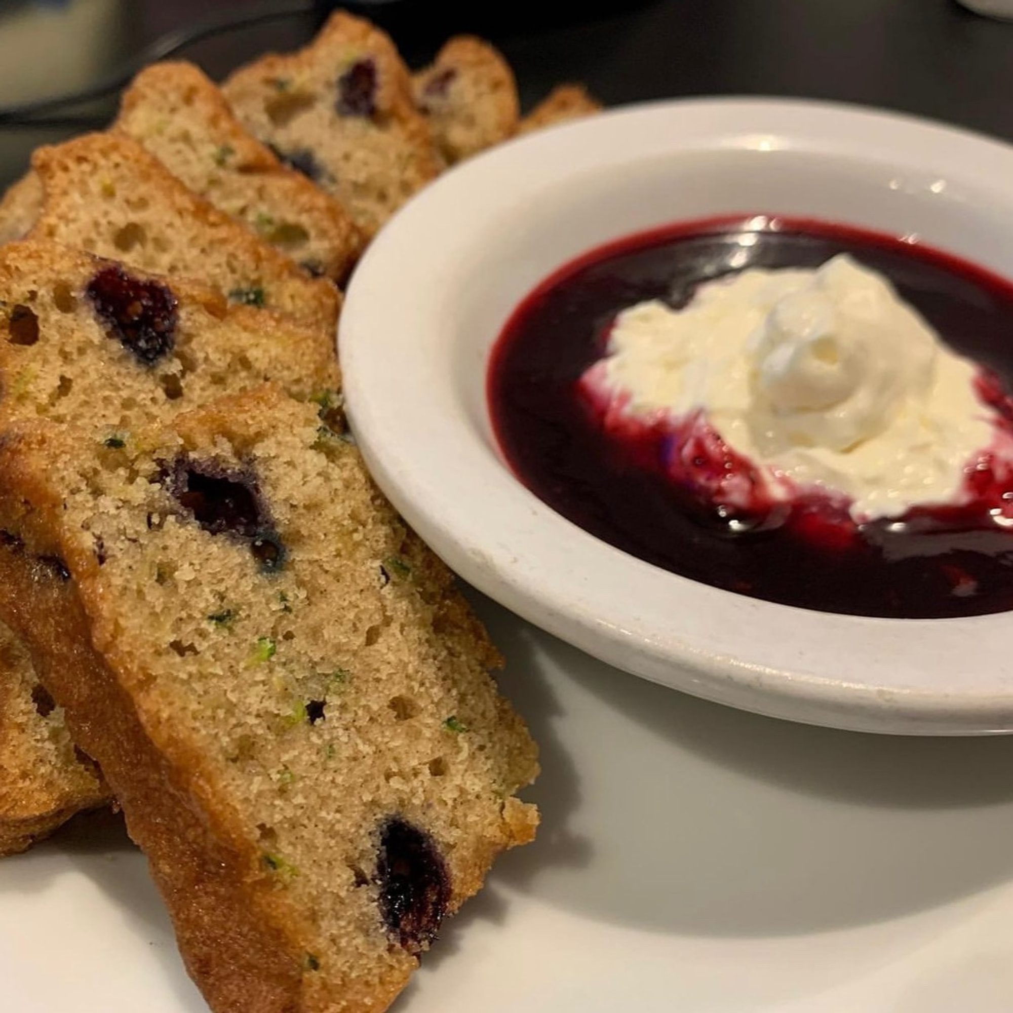 Huckleberry Zucchini Bread Appetizer