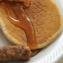 K2. One pancake and one sausage link