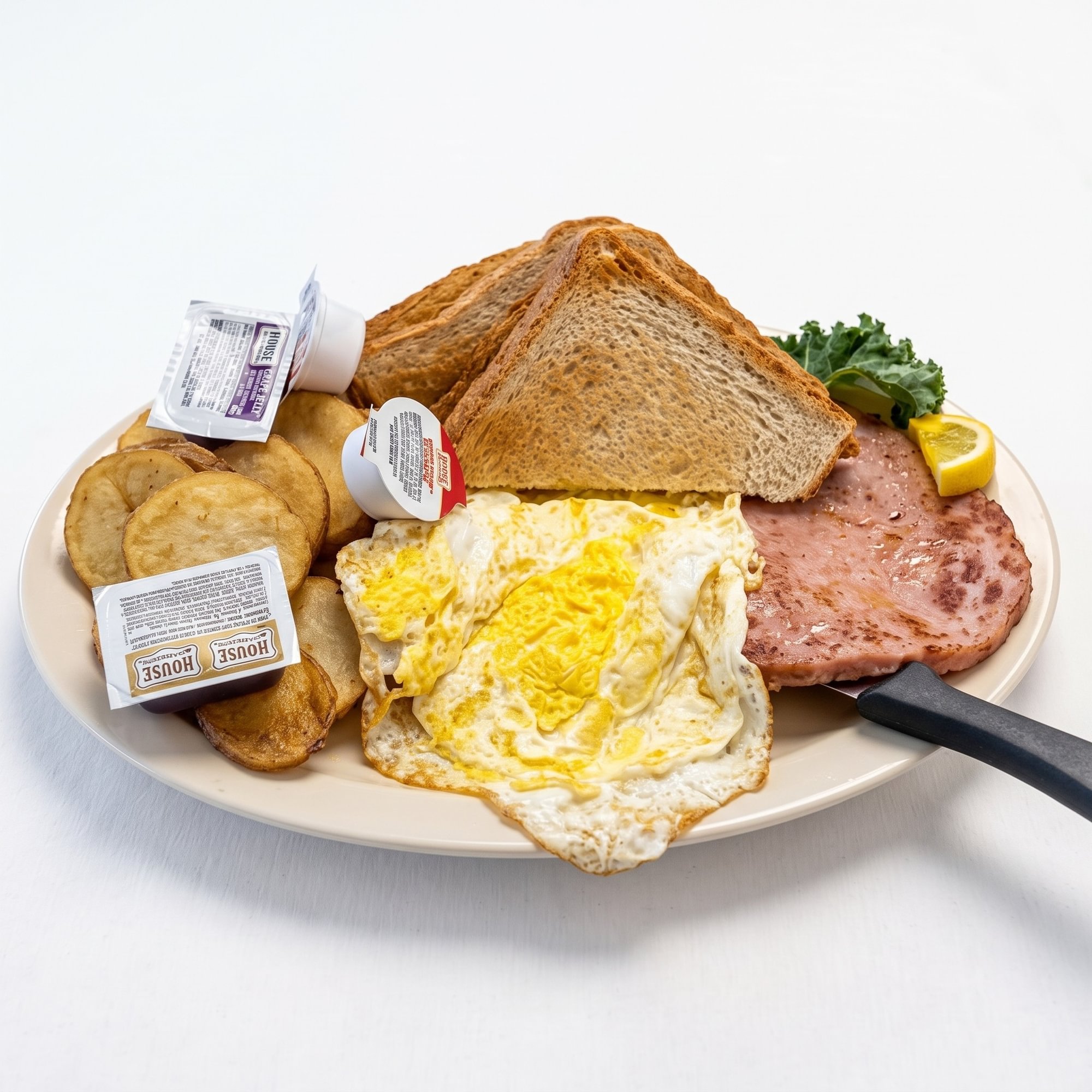 Two Eggs with Virginia Ham