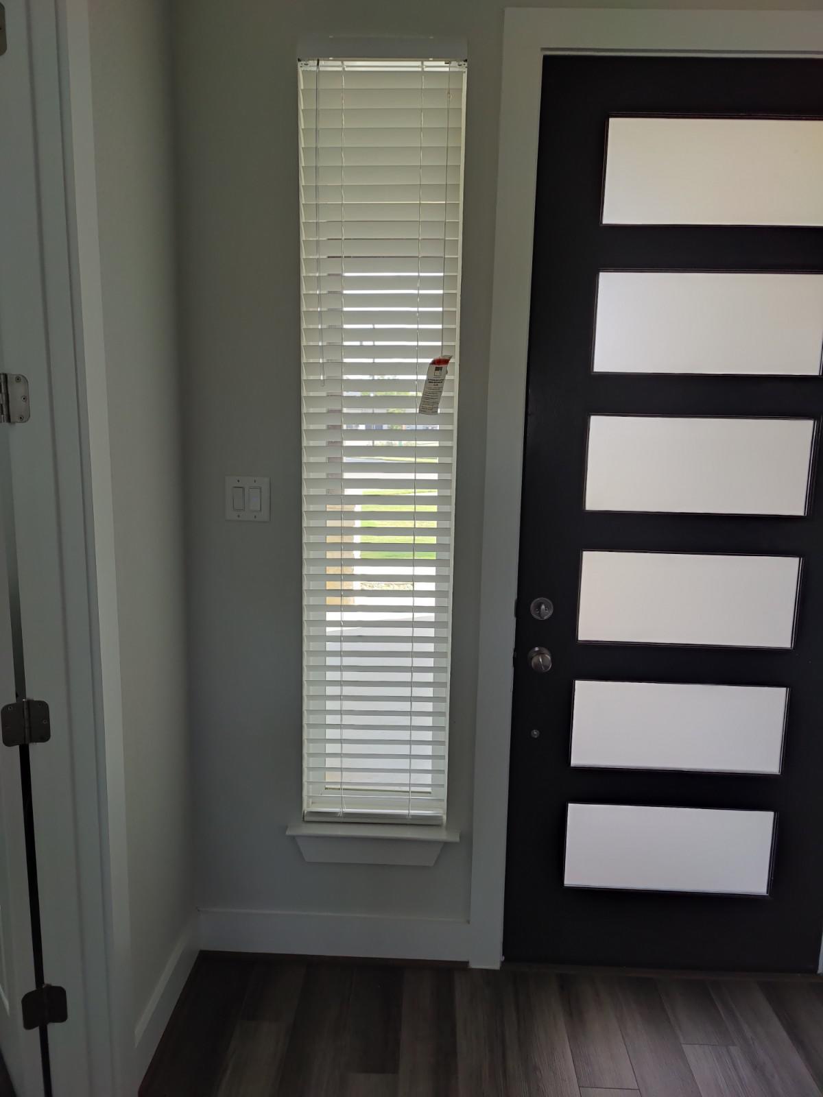 2 in vinyl blind for entry window in Liberty Hill