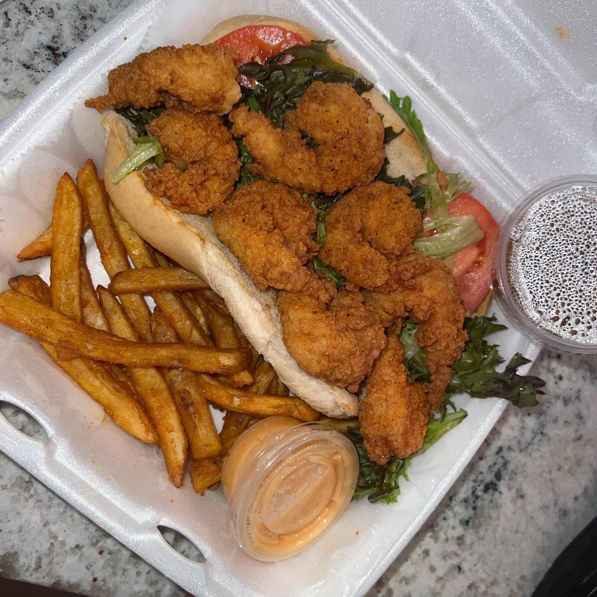 Fried Shrimp Po Boy