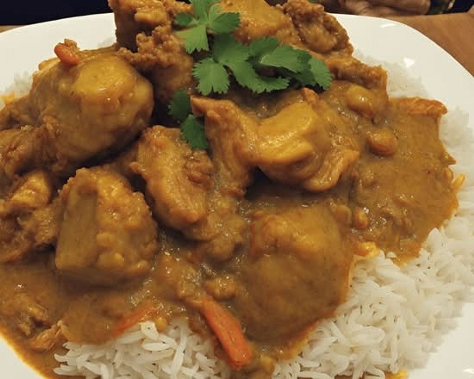 Chicken Curry Over Rice