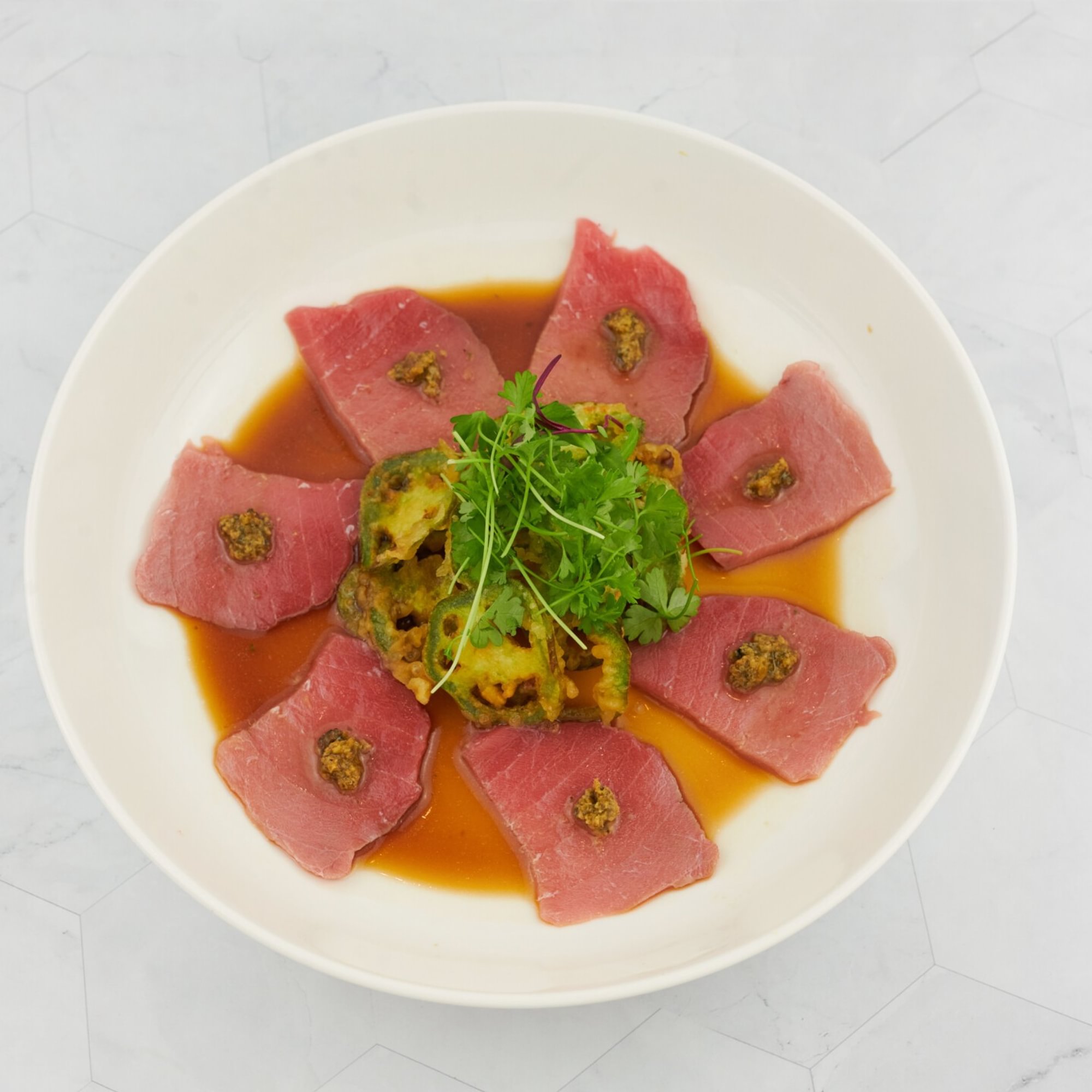 Pesto Tuna Crudo