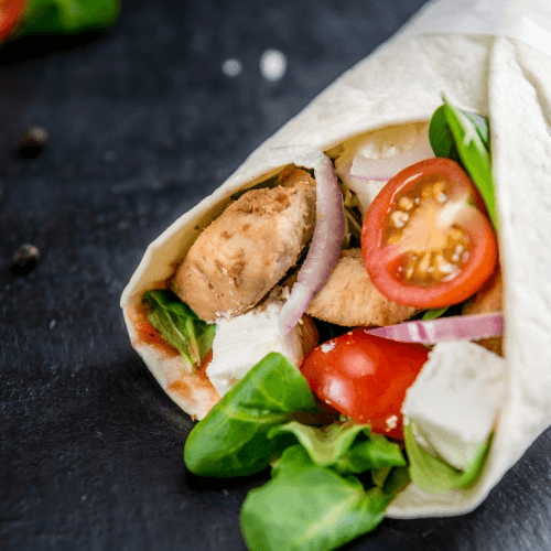 Crispy or Grilled Chicken Wrap