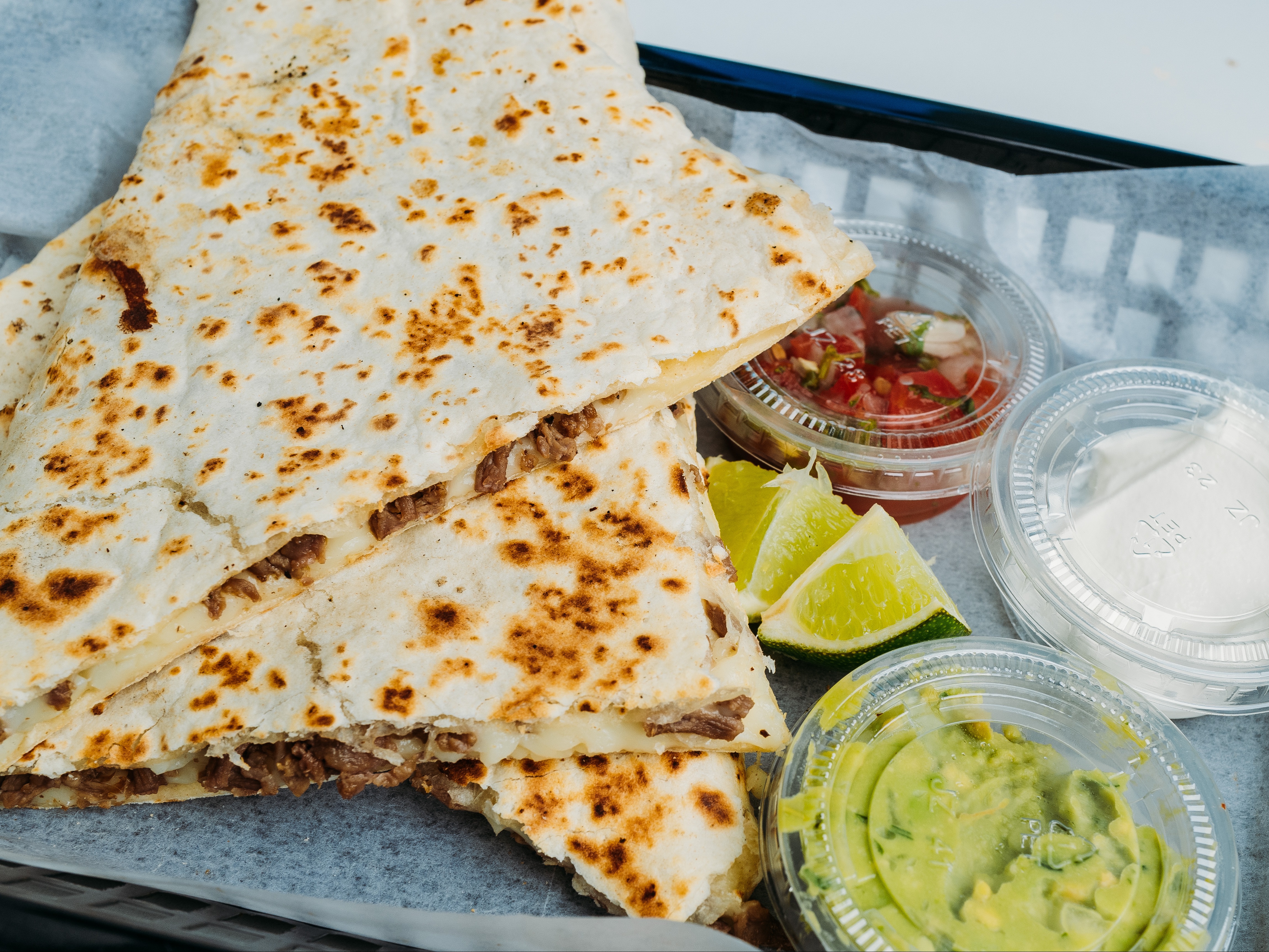 Skirt Steak Fajitas Quesadilla
