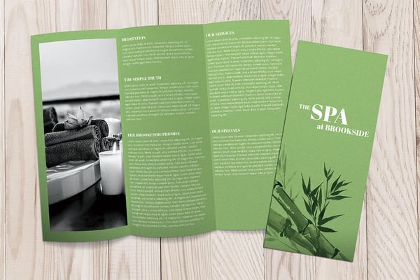 Print a tri-fold brochure design