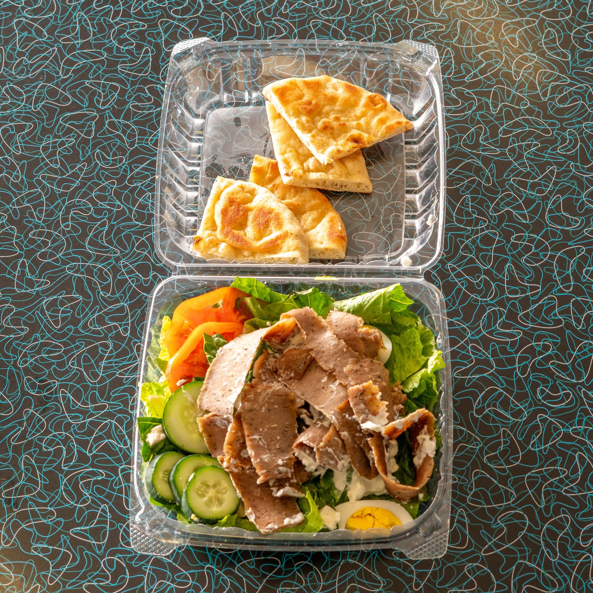 Greek Salad Chicken Gyros