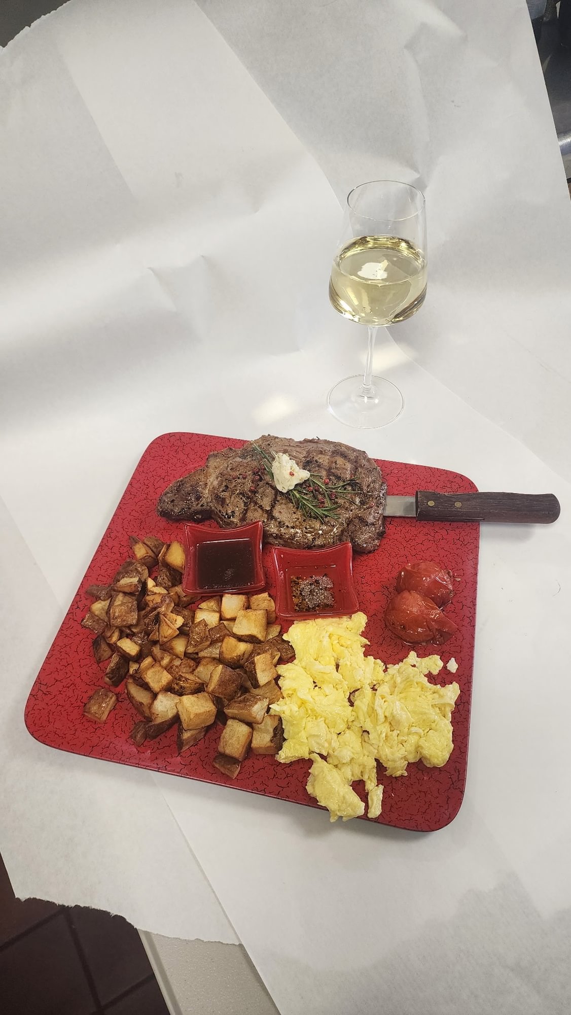 Whole Ribeye Steak & Farm Fresh Cage Free Eggs