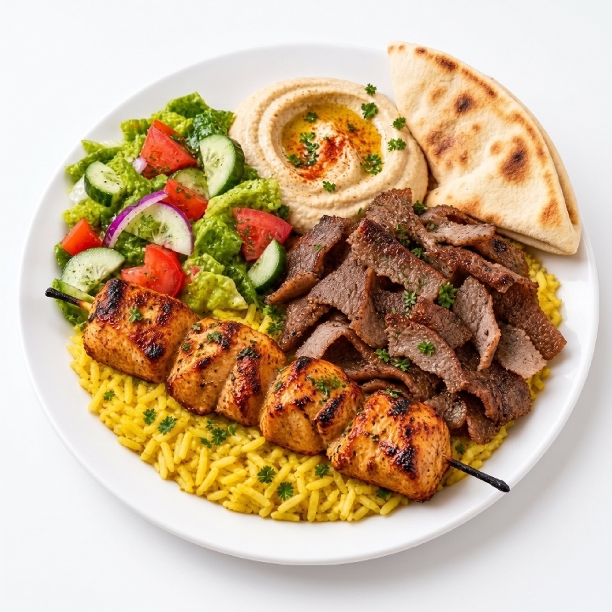 Gyros & Chicken Kabob Combo
