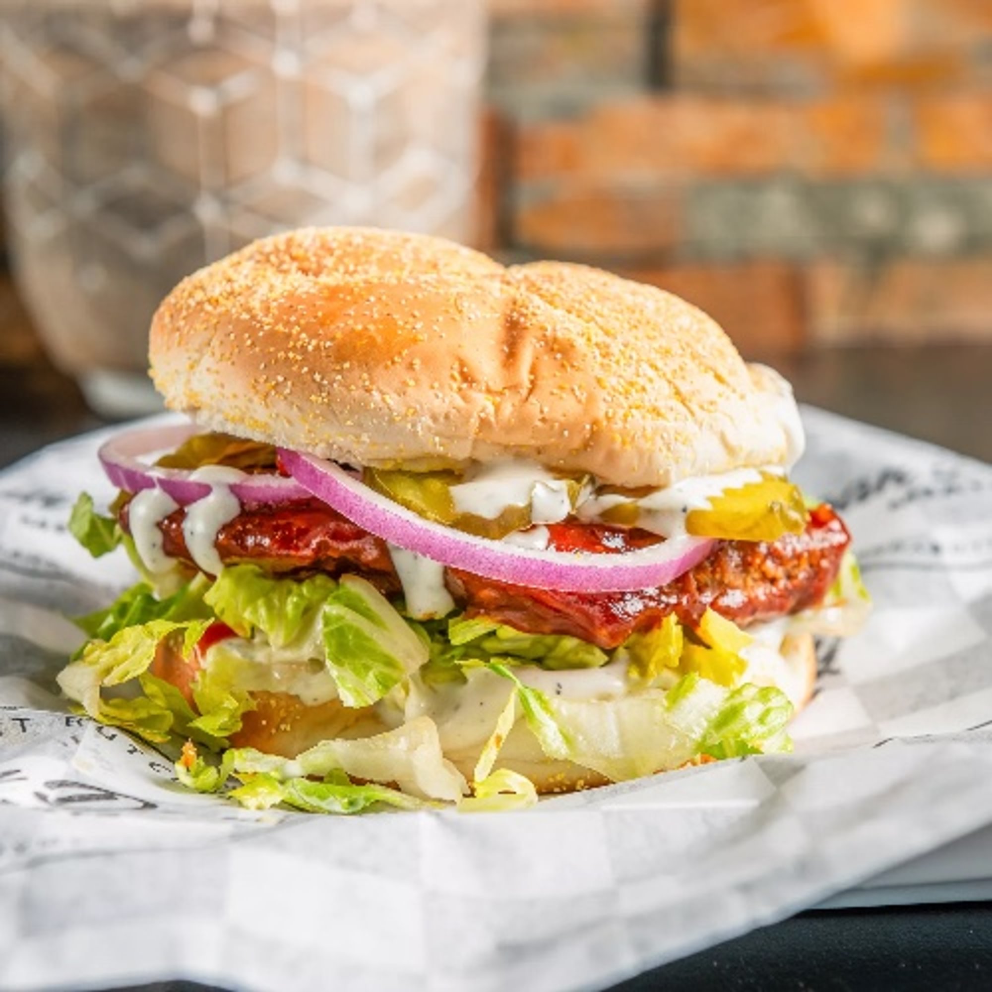 Memphis BBQ Chik’n Sandwich