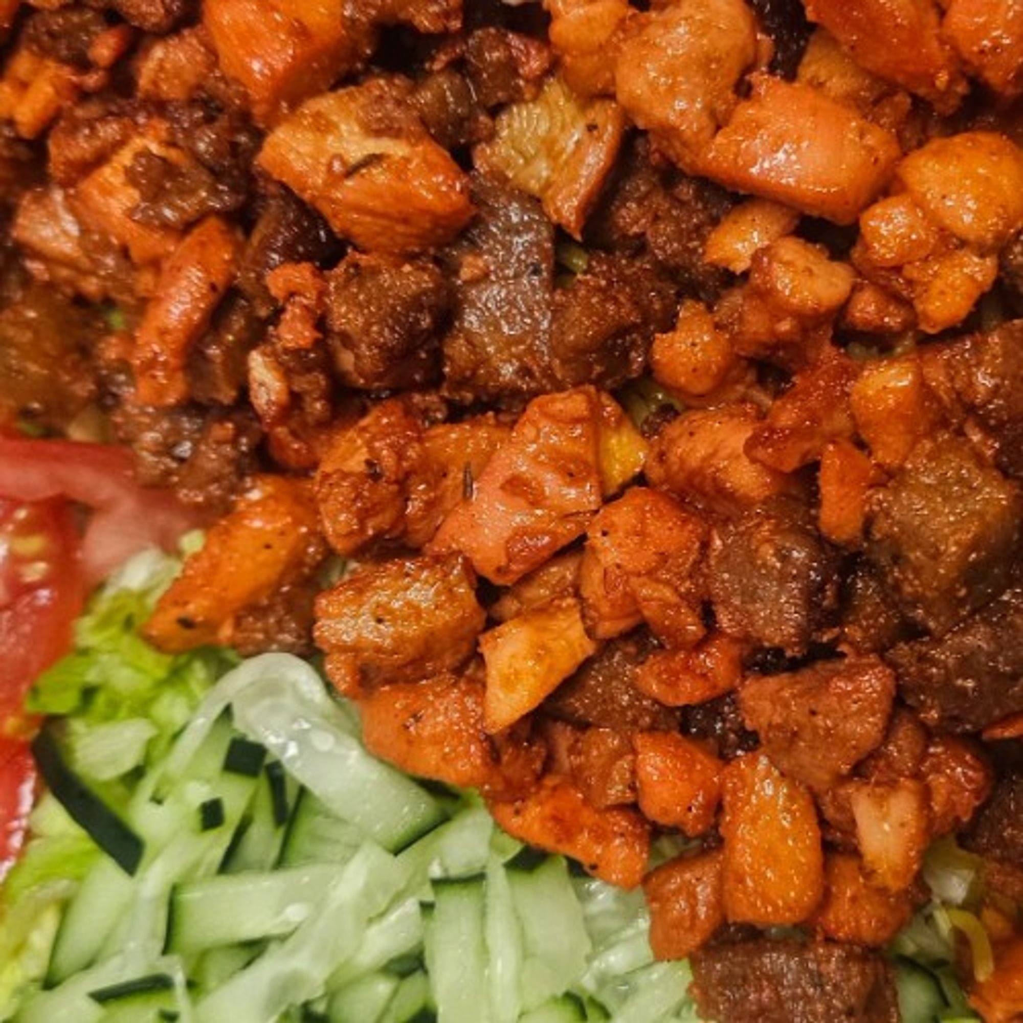 Mixed Lamb and Chicken Over Rice